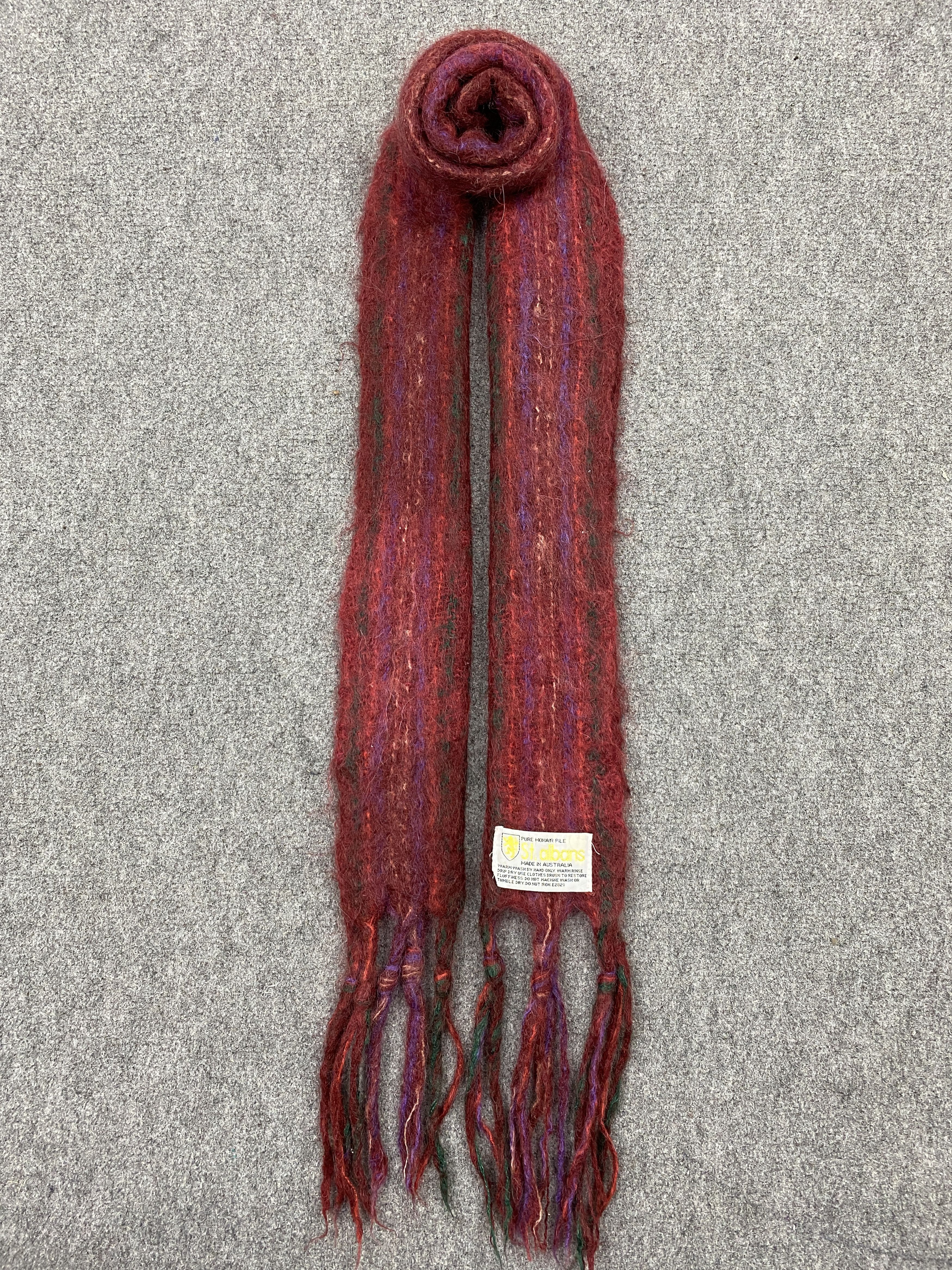 Other ST.ALBANS Plaid Mohair Scarf Muffler - SC0112 Size ONE SIZE - 2 Thumbnail