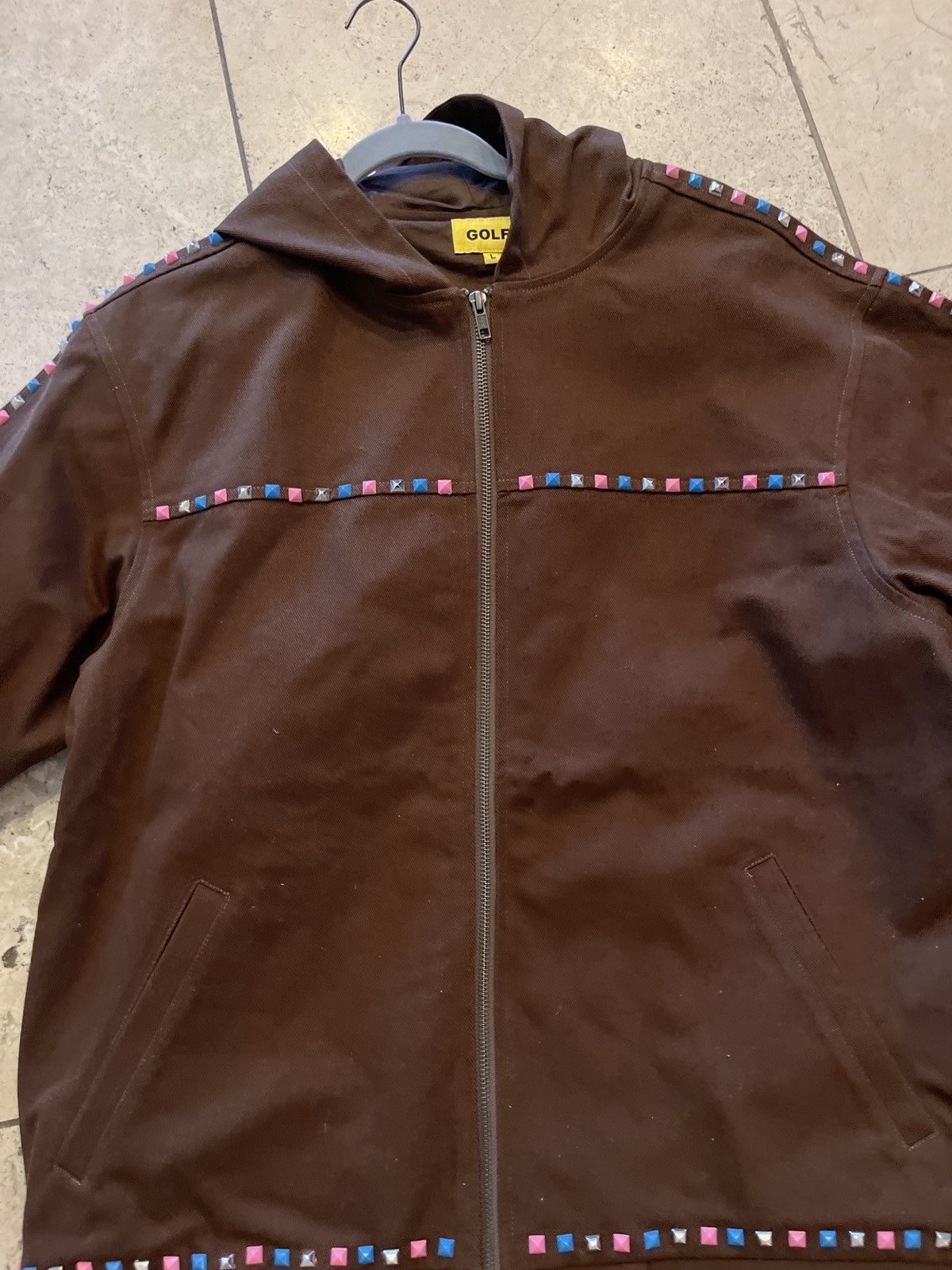Golf Wang Brown Golf Wang Studded Jacket Size L Size US L / EU 52-54 / 3 - 3 Thumbnail