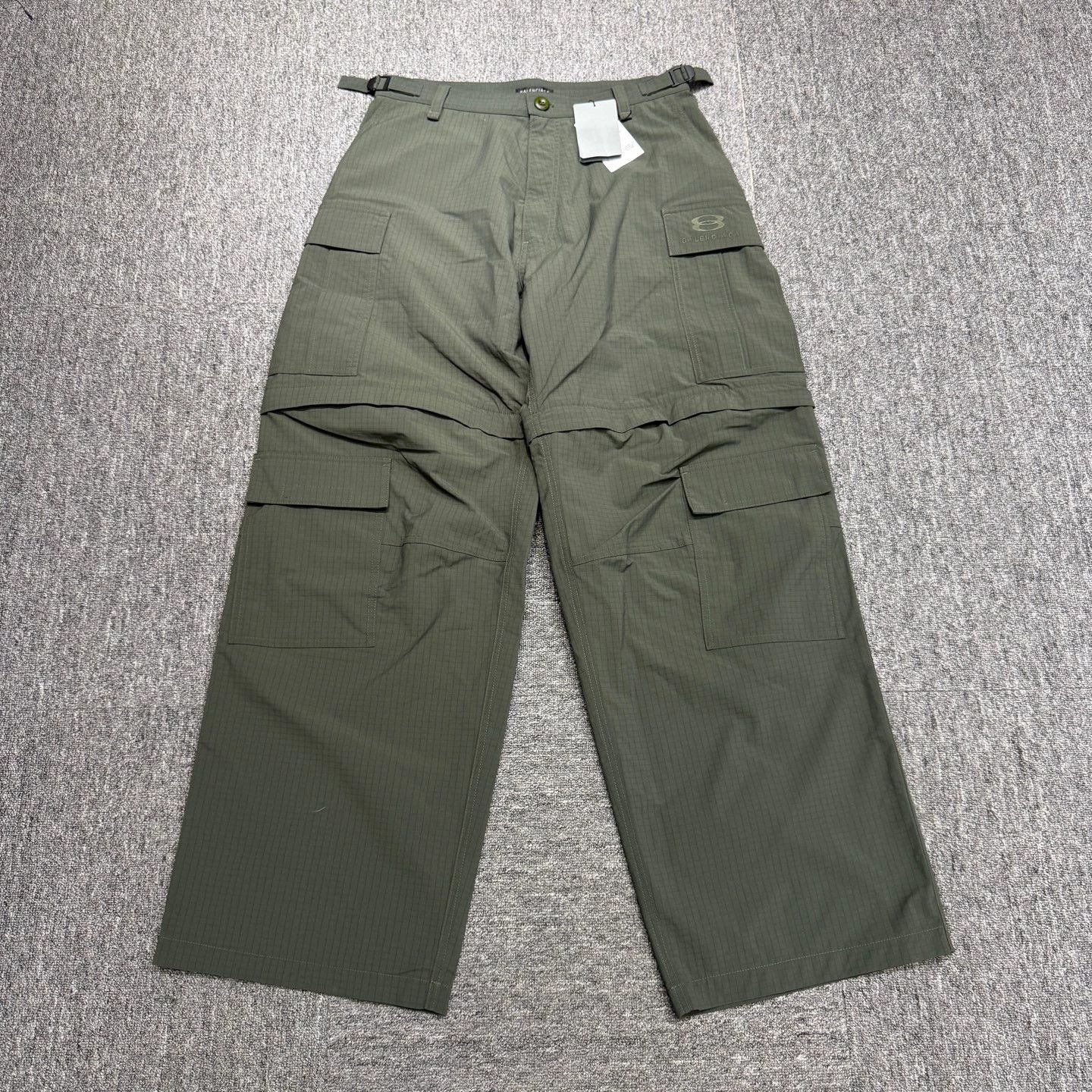 Balenciaga - Green Unity Sports Icon Light Cargo Trousers | Grailed