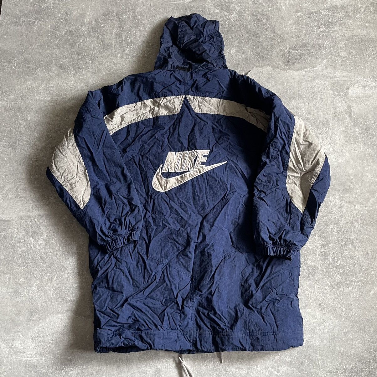 Nike Nike jacket anorak vintage 90s swoosh coat bomber premier Size US L / EU 52-54 / 3 - 1 Thumbnail