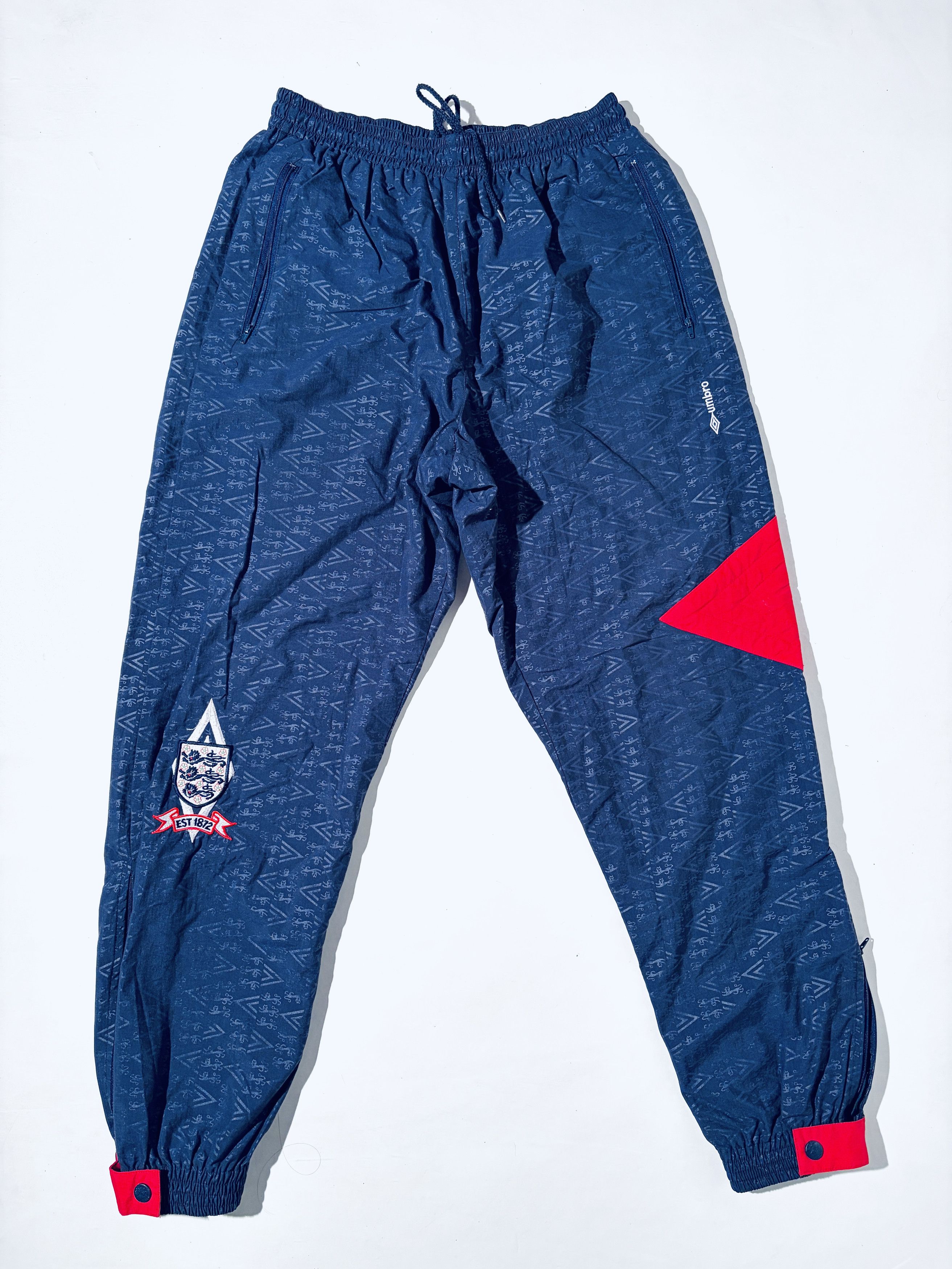 Umbro England Training Full Tracksuit 1990 / 1992 90/92 Size US L / EU 52-54 / 3 - 18 Thumbnail