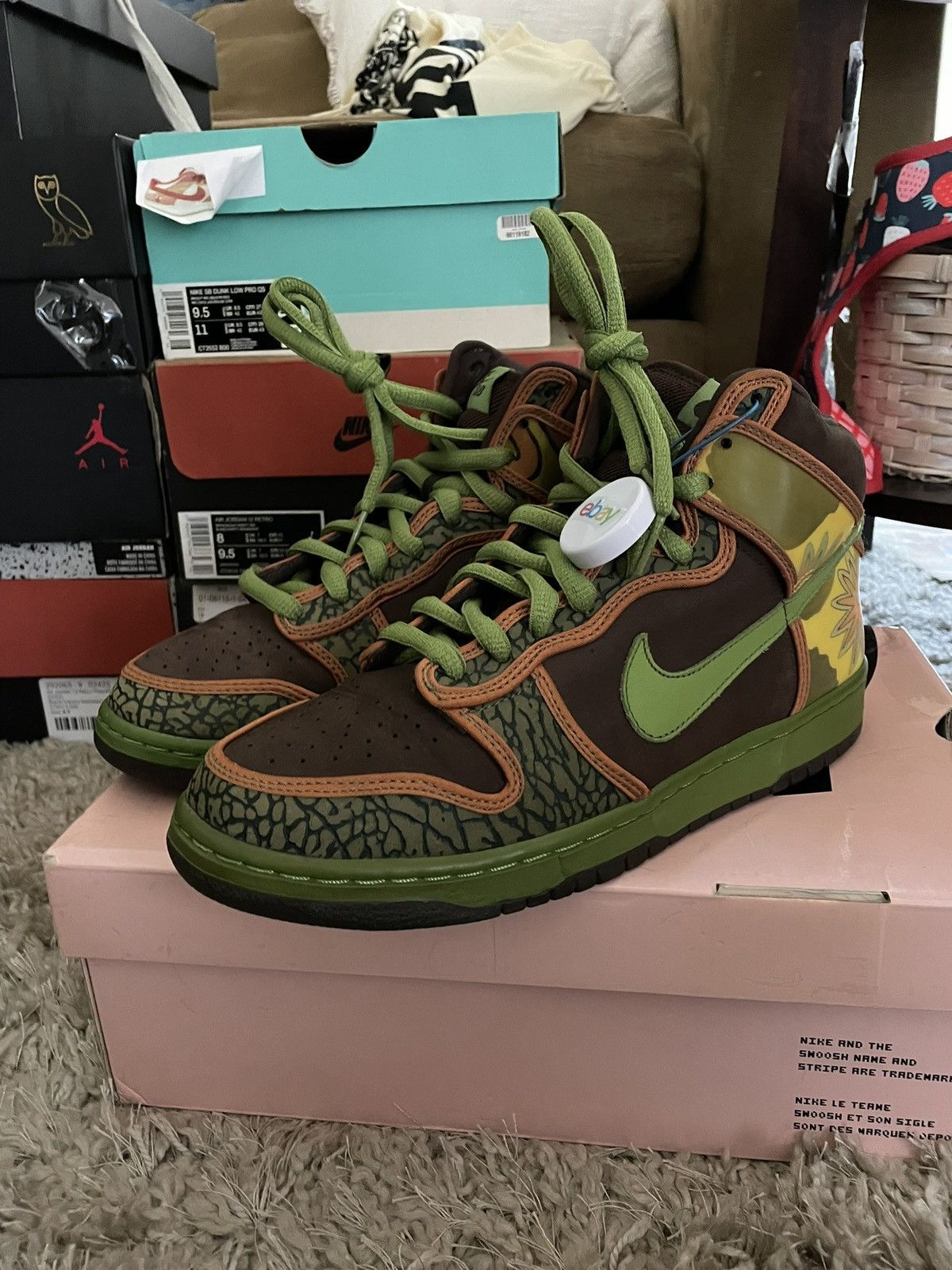 Nike SB High De La Sol 2005 Pink box