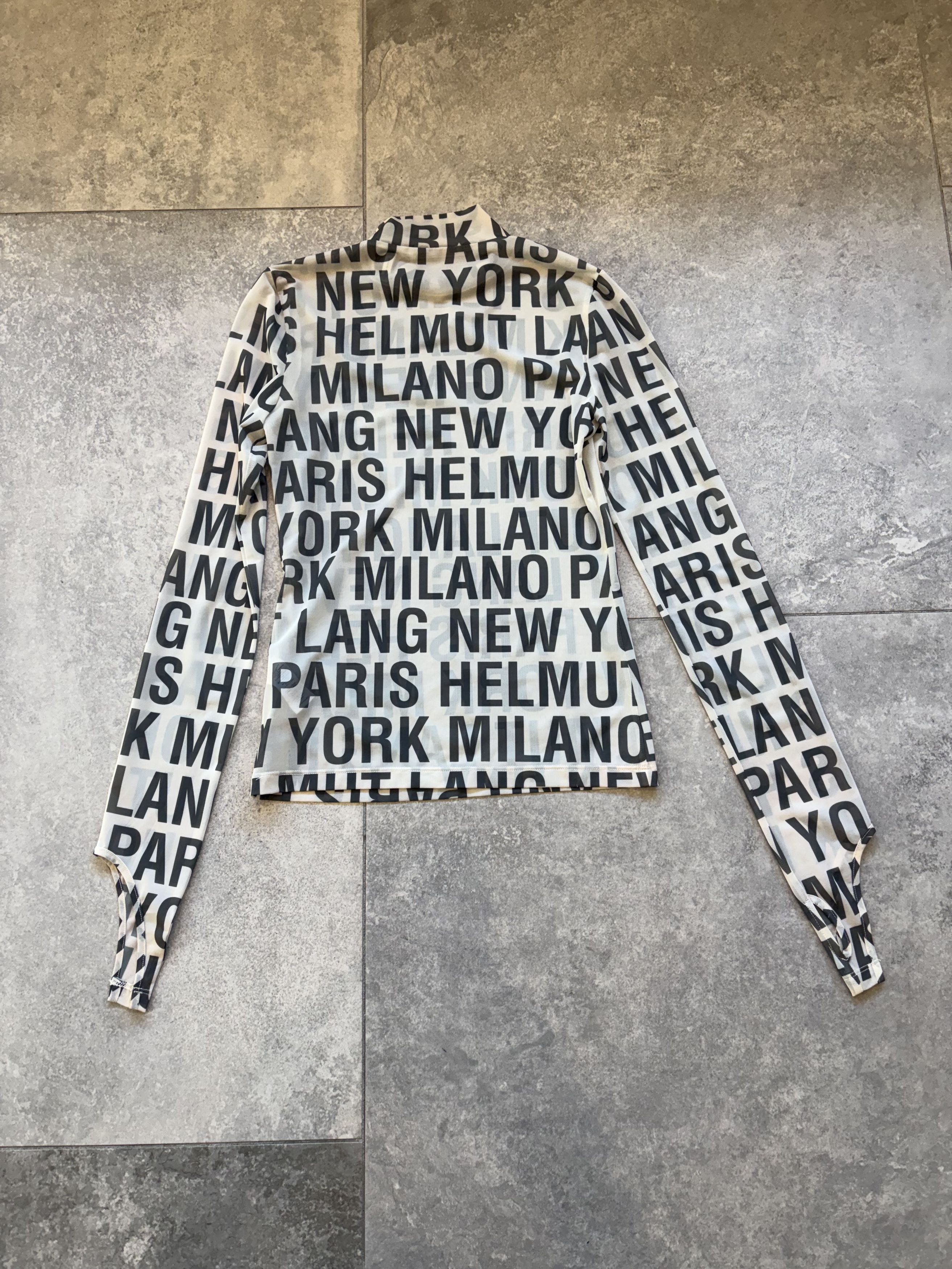 Helmut Lang Helmut Lang - All Over Logo Print Top Size S / US 4 / IT 40 - 2 Thumbnail