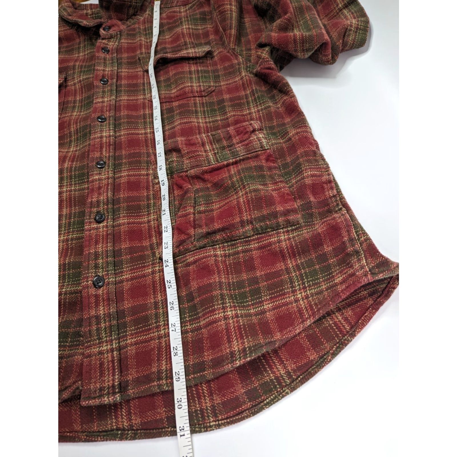 Orvis Orvis Big Bear Flannel Shirt Jacket Heavyweight Cotton Plaid 2XL Red Mens 1312517 Size US XXL / EU 58 / 5 - 7 Thumbnail