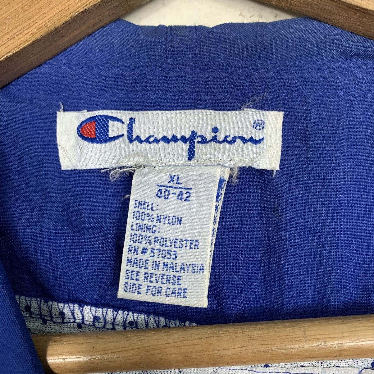Champion Vintage 90s Champion Anorak Pullover Nylon Hoodie Size US XL / EU 56 / 4 - 14 Thumbnail