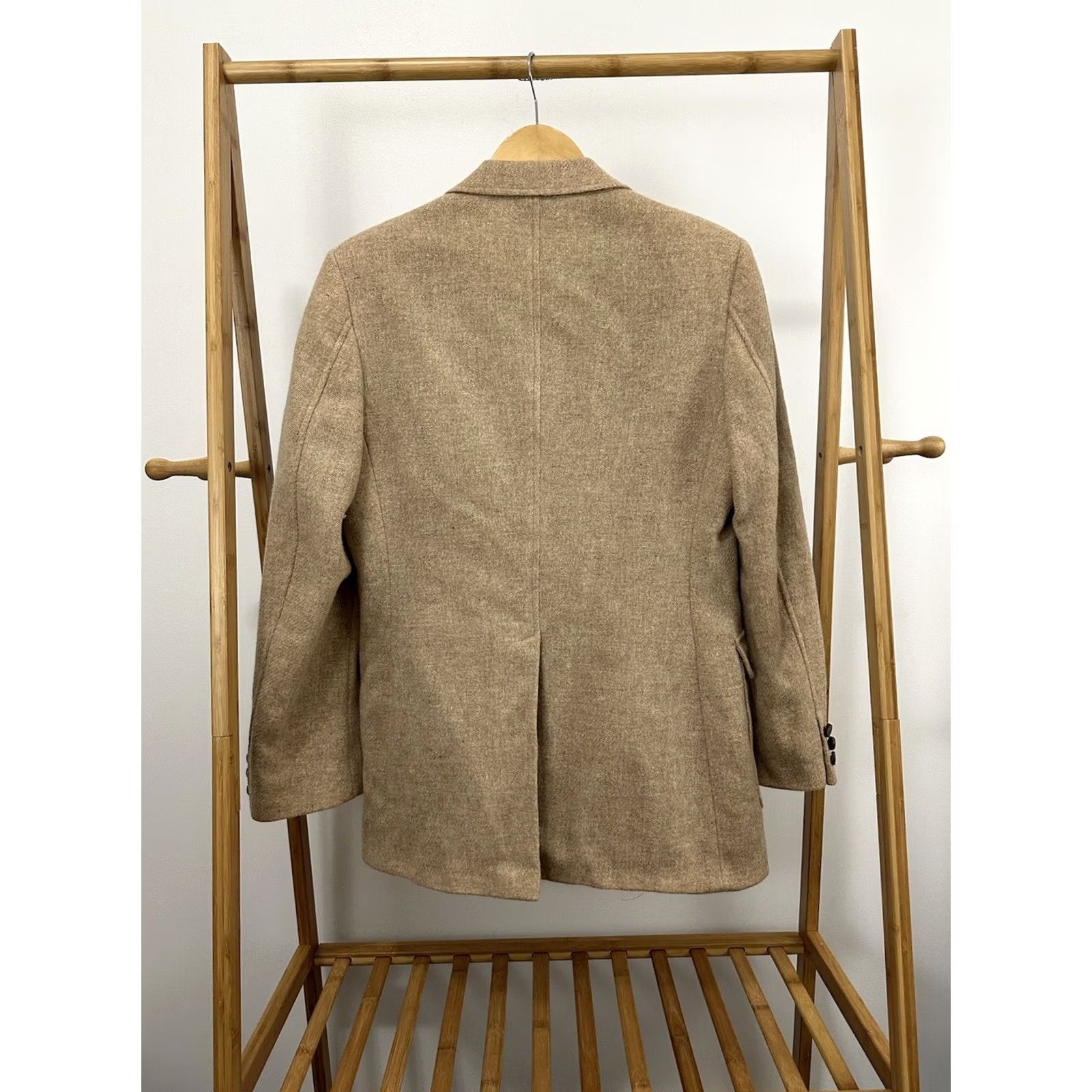 Yves Saint Laurent VTG Yves Saint Laurent YSL Wool Tan Blazer Sport Coat Jacket 38 USA Mens Blazer Size 38R - 2 Thumbnail