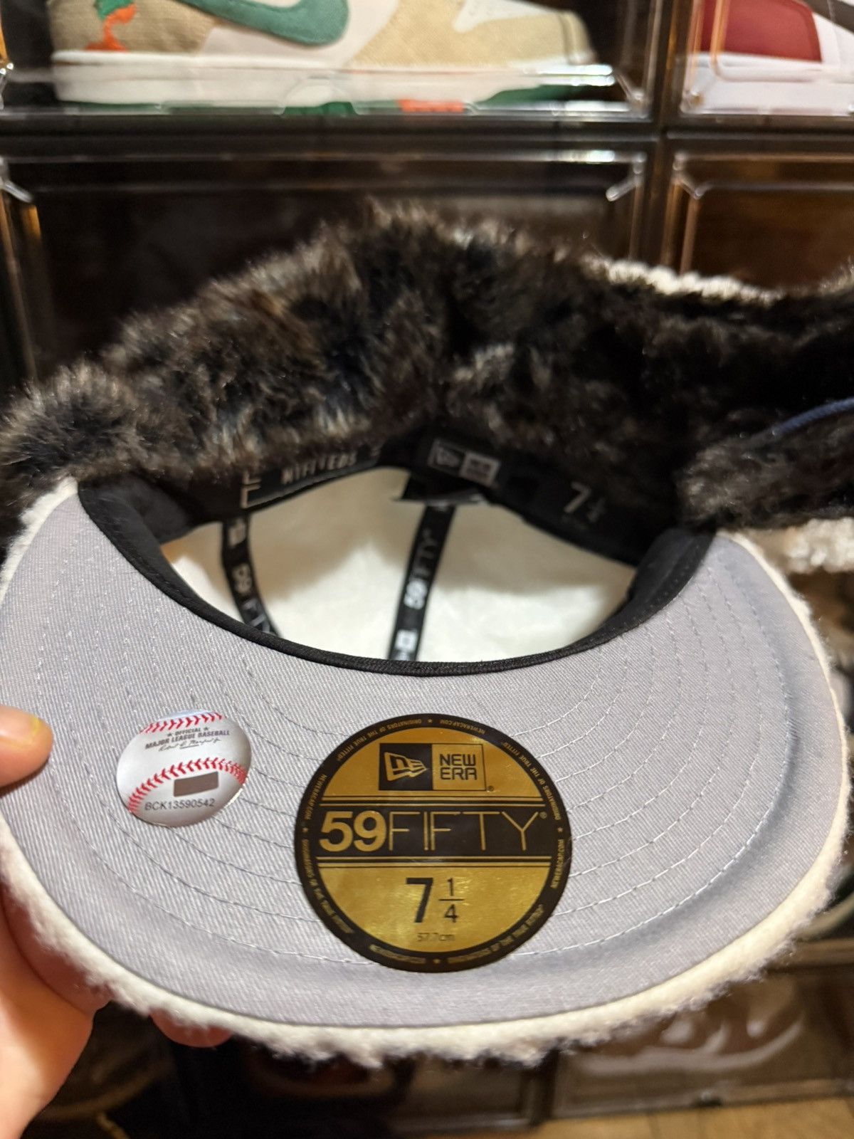 MyFitteds 7 1/4 MyFitteds Sherpa Dog Ears NY Yankees Dave East White Size ONE SIZE - 4 Thumbnail