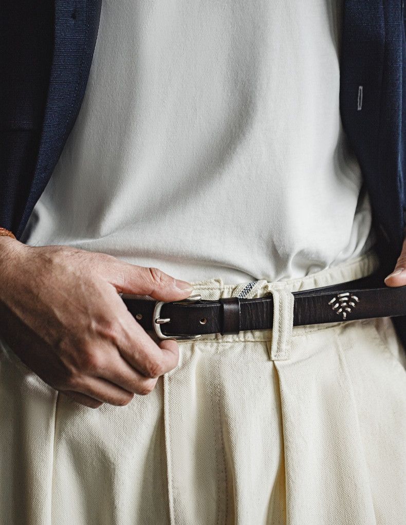 Leather Retro First Layer Cowhide Belt Size ONE SIZE - 6 Thumbnail