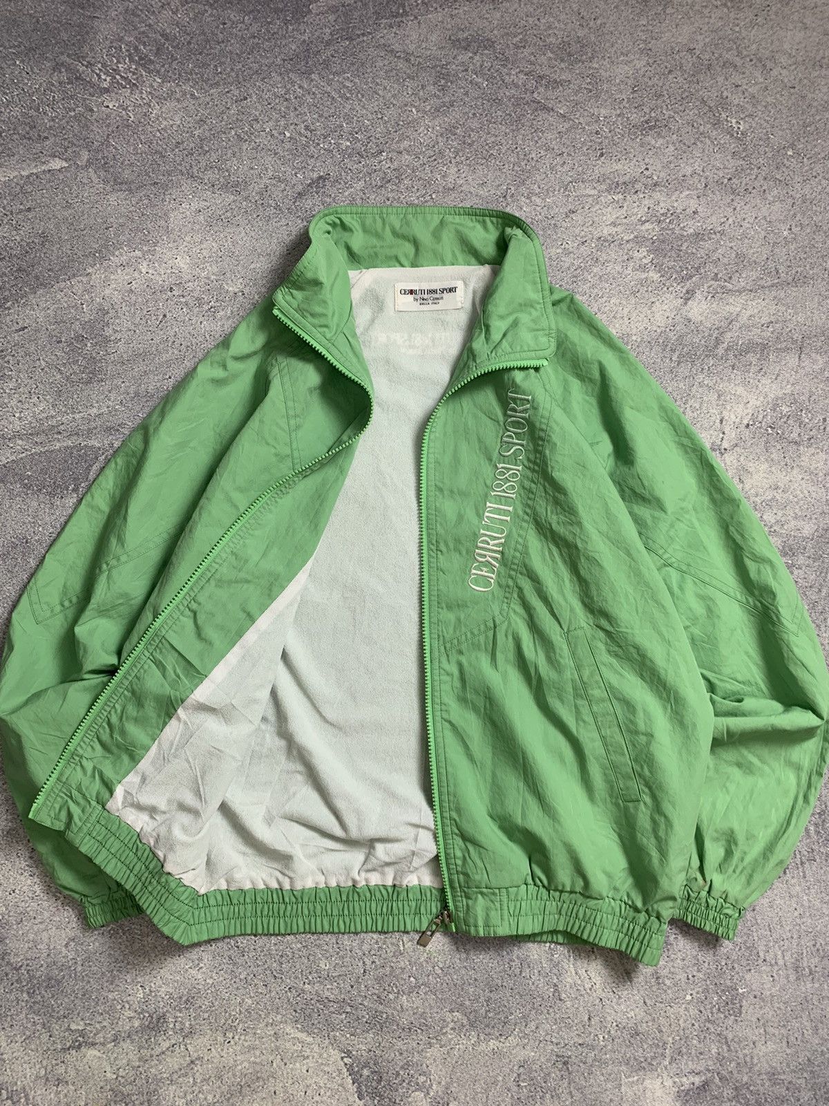 Cerruti 1881 × Designer × Vintage Rare Sea Green 'Cerruti 1881' Flight Jacket Size US M / EU 48-50 / 2 - 2 Thumbnail
