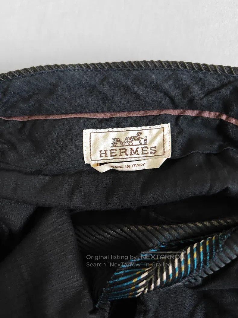 Hermes Hermes Men's casual dress pants, blue and white striped, 6 Size US 42 / EU 58 - 3 Thumbnail