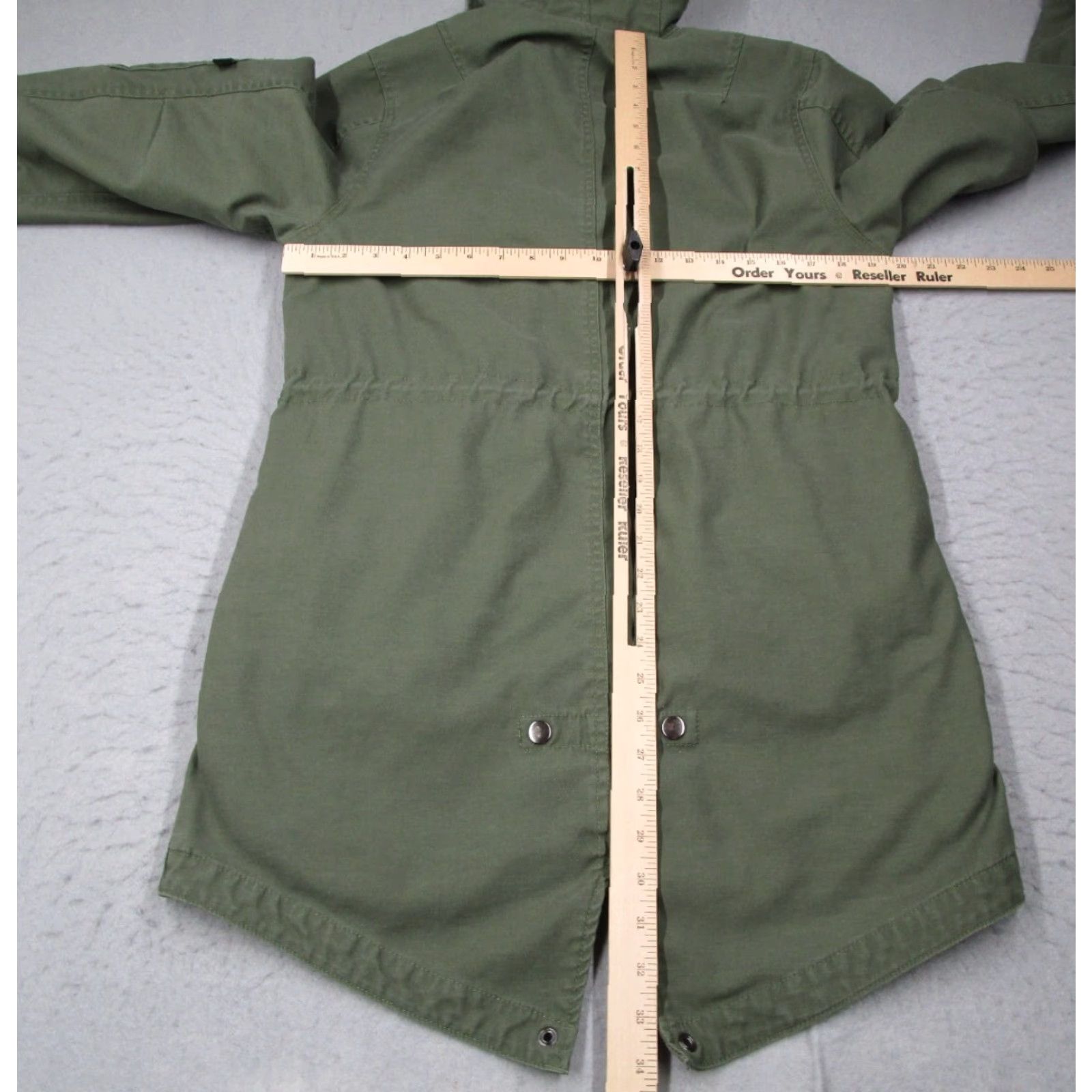 Vintage Alpha Industries Military Jacket Mens Small Green Canvas Full Zip Hooded Parka Size US S / EU 44-46 / 1 - 7 Thumbnail