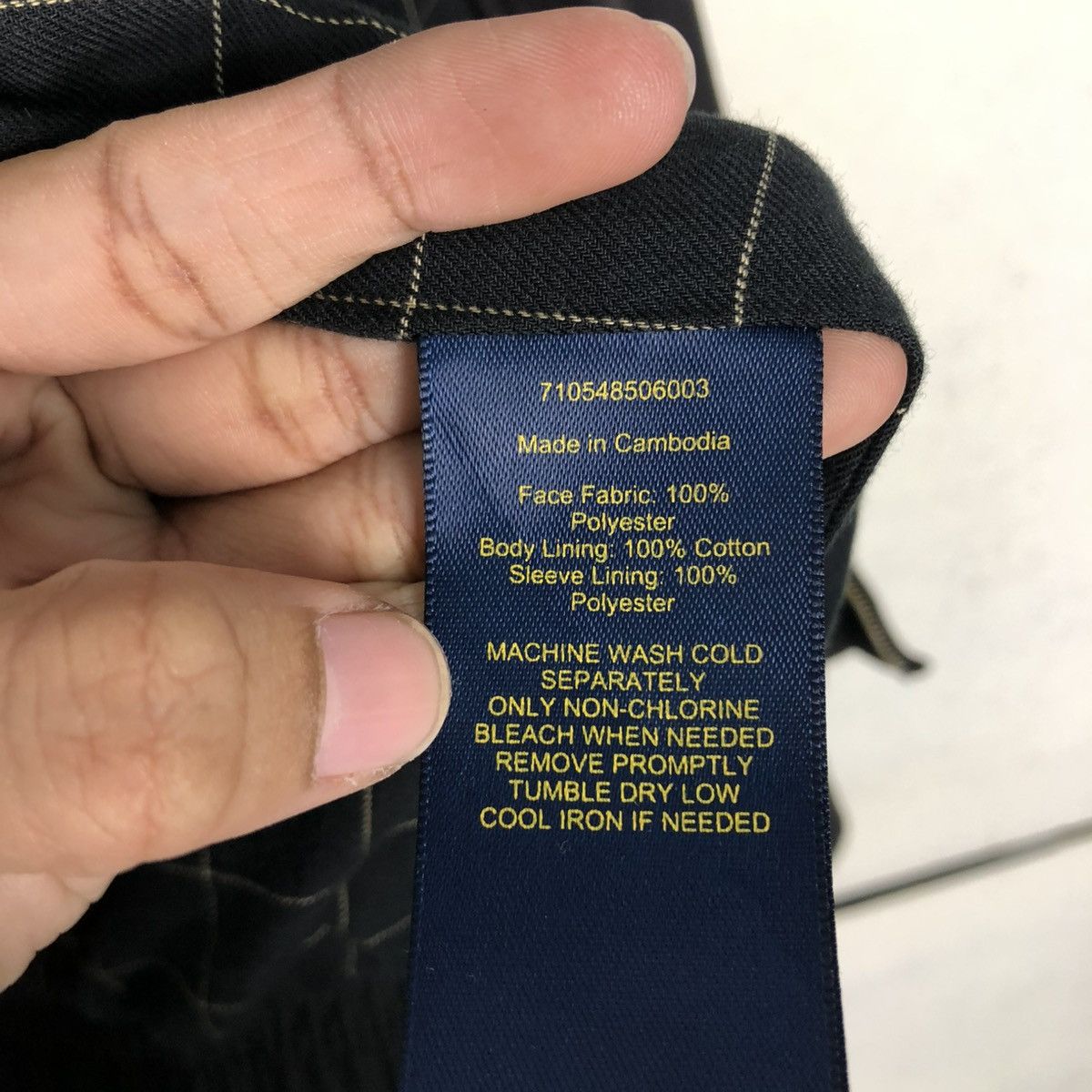 Polo Ralph Lauren 🔥RICH BLACK VINTAGE BOMBER JACKET POLO RALPH LAUREN BLANKET Size US S / EU 44-46 / 1 - 23 Thumbnail