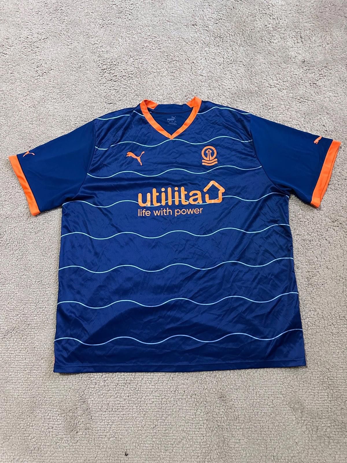 Puma BLACKPOOL ENGLAND 2022-2023 THIRD SHIRT FOOTBALL JERSEY PUMA Size US XXL / EU 58 / 5 - 1 Thumbnail