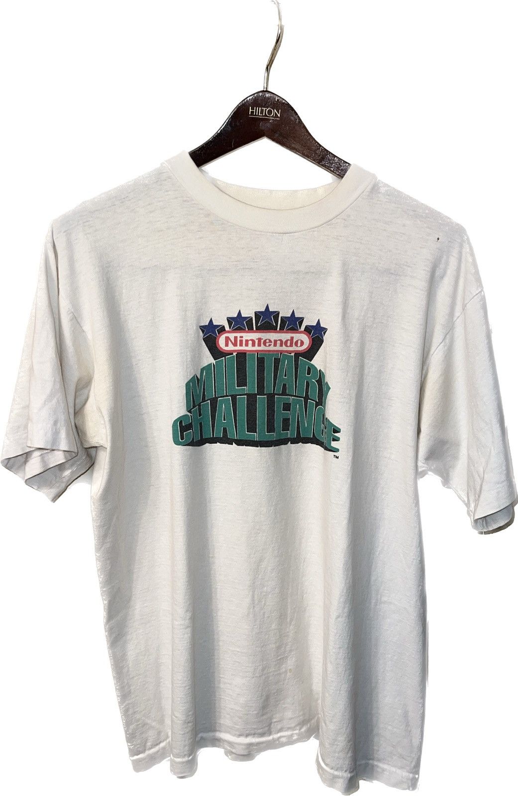 Nintendo × Vintage Vintage Nintendo ‘Military Challenge’ T-shirt Size US XL / EU 56 / 4 - 8 Thumbnail