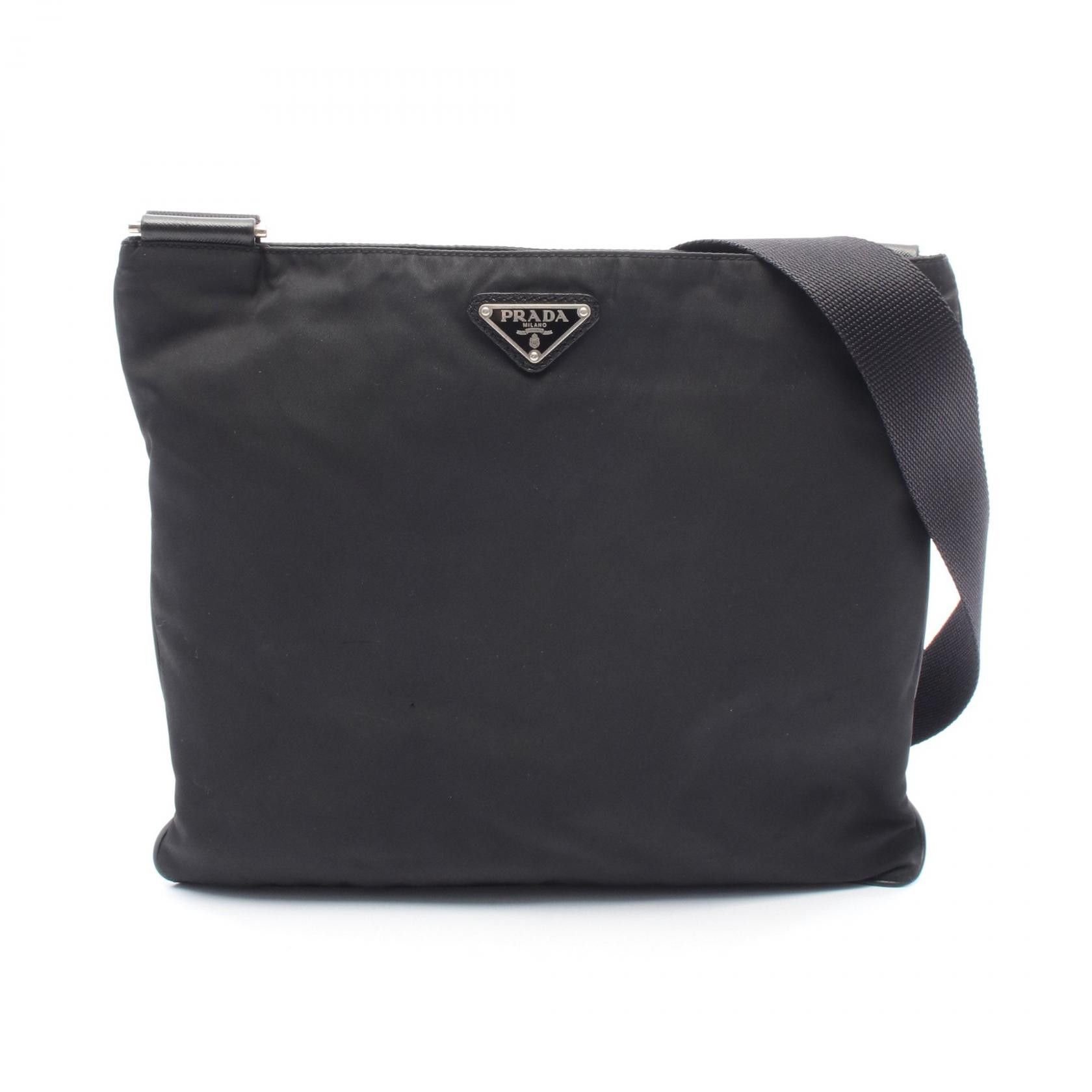 Prada Prada Prada Nylon Leather Shoulder Bag Leather Shoulder Bag Size ONE SIZE - 1 Thumbnail