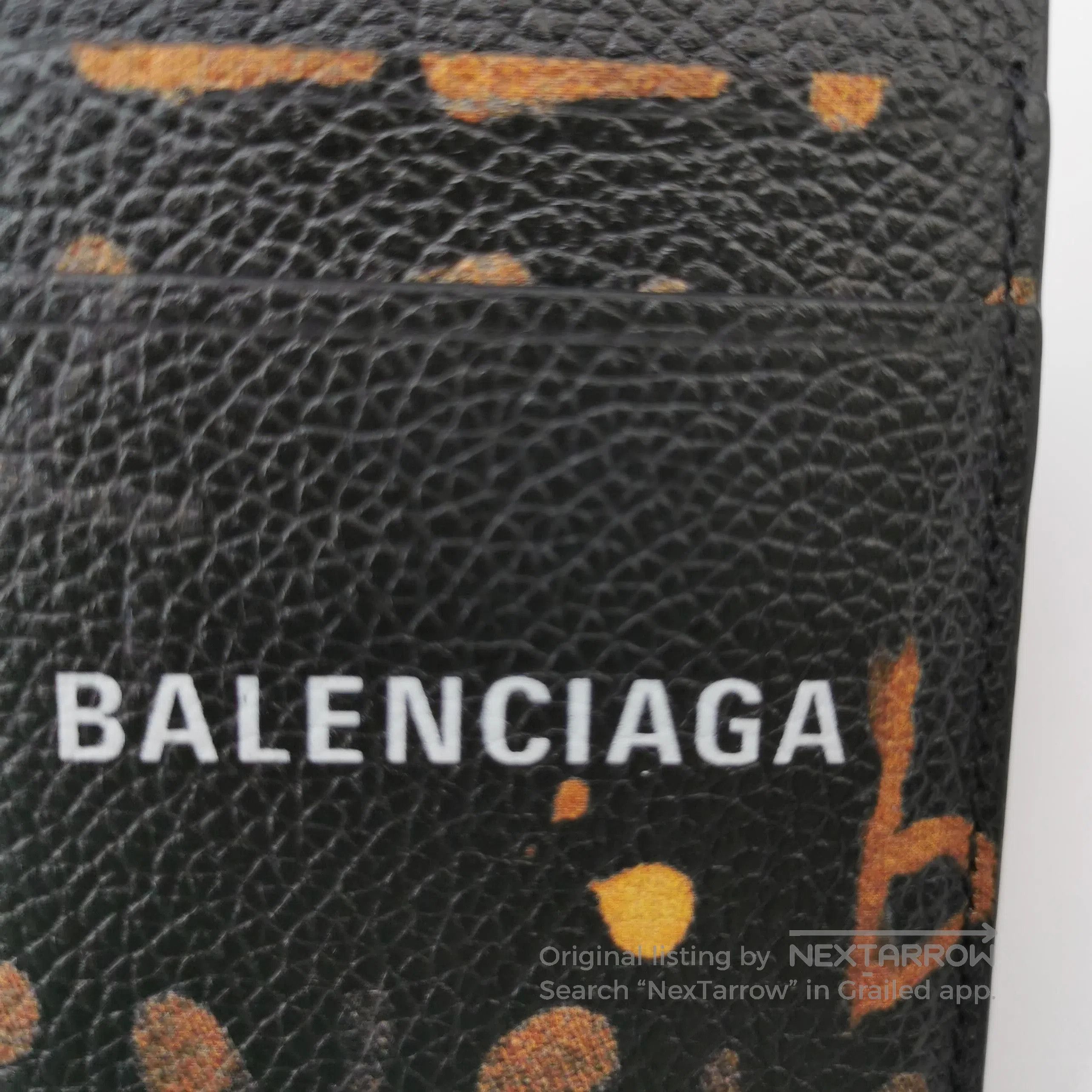 Balenciaga Balenciaga Leather Colorblock Logo Card Holder. Size ONE SIZE - 7 Thumbnail