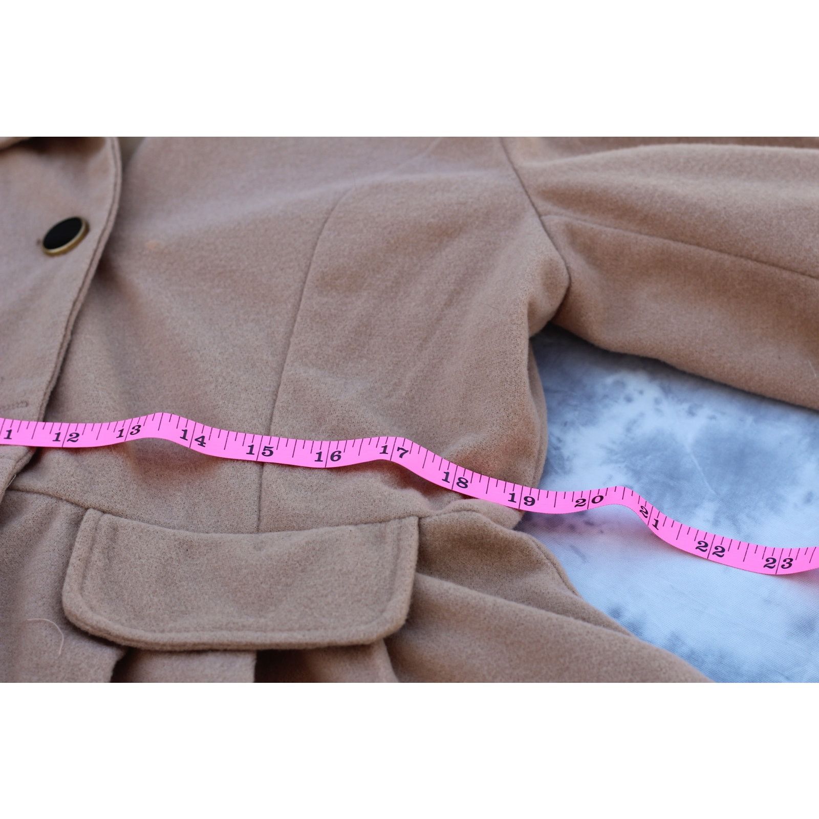 Other Large Camel-colored, double-breasted coat -Shi Long Fashion Size L / US 10 / IT 46 - 5 Thumbnail