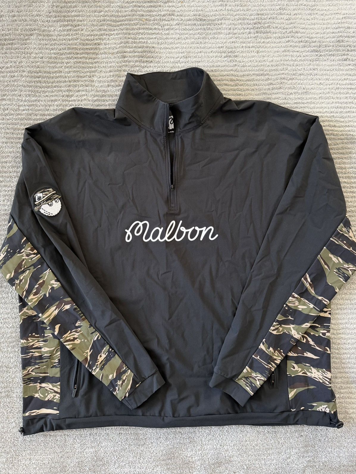 Malbon Malbon x Undefeated Buckets Black Quarter-Zip Pullover Size US L / EU 52-54 / 3 - 1 Thumbnail