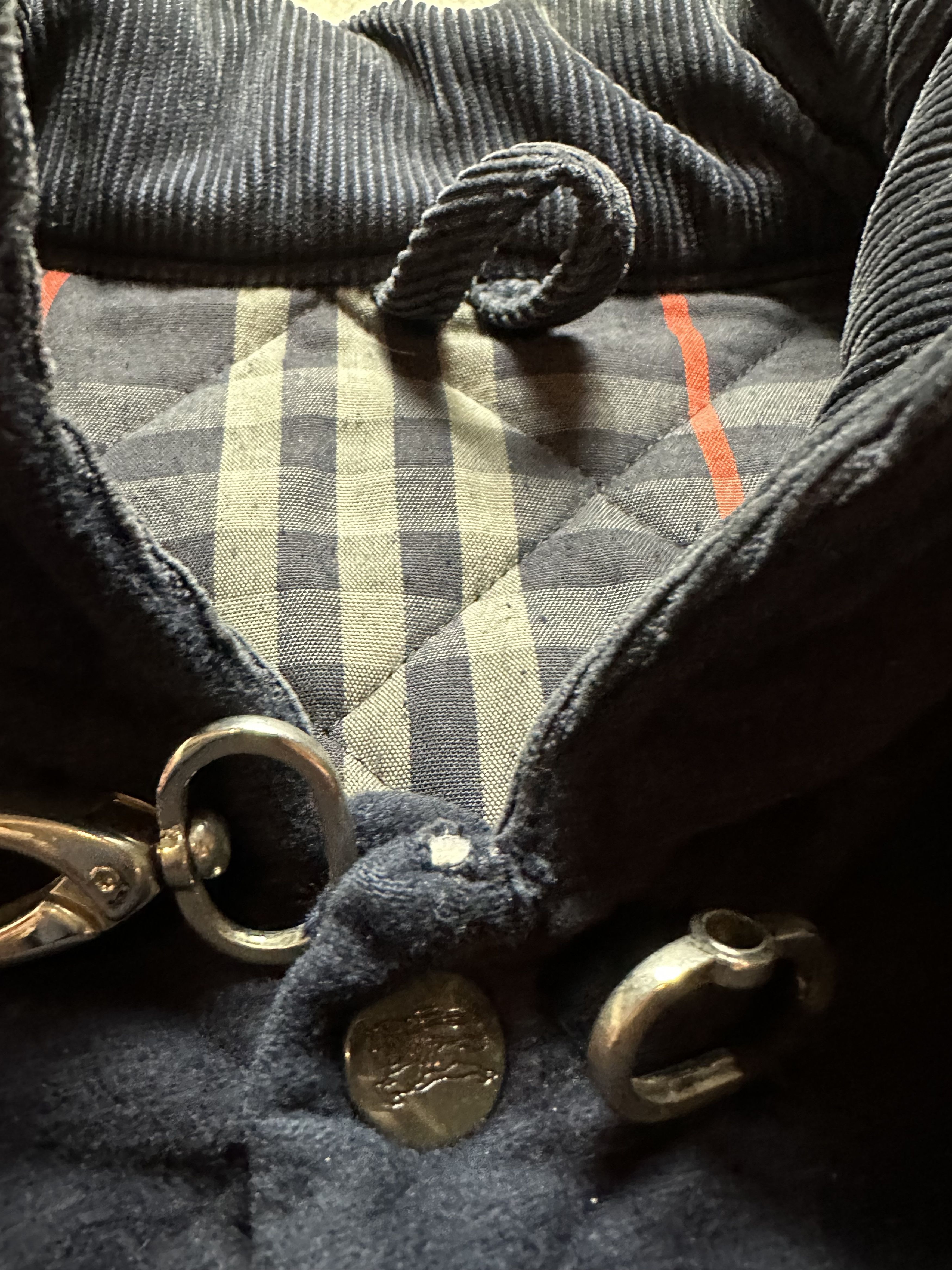 Burberry × Vintage Vintage Quilted Burberry Lined Smokers / Overcoat Jacket Size US L / EU 52-54 / 3 - 9 Thumbnail