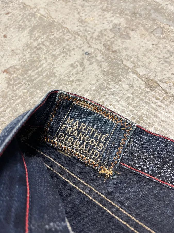 Marithe + Francois Girbaud AW2005 Marithé + François Gurbaud Blue Distressed Washed Denim Jeans Size US 34 / EU 50 - 9 Thumbnail