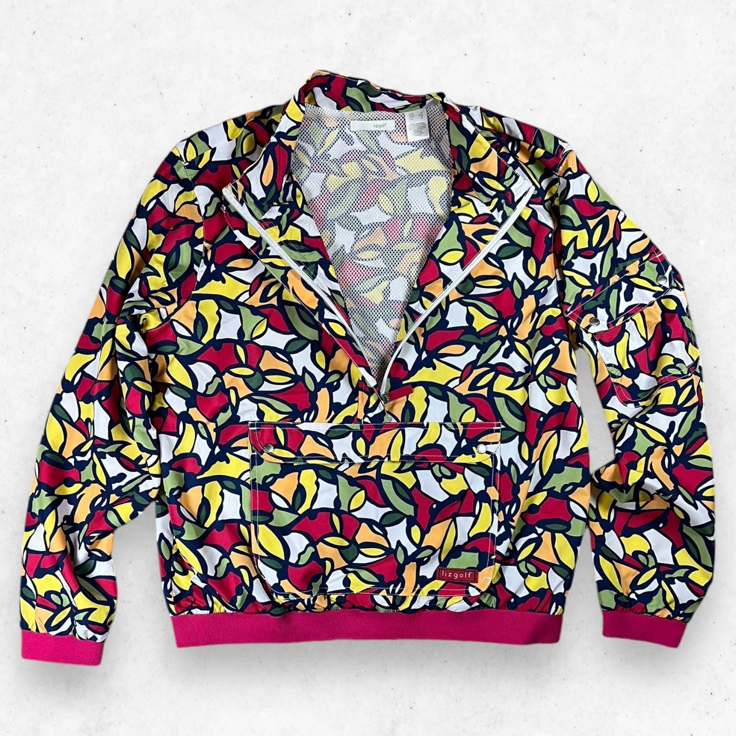 Other Liz Golf 1/2 Zip Windbreaker Multicolor Mesh Lining SZ S Size S / US 4 / IT 40 - 4 Thumbnail