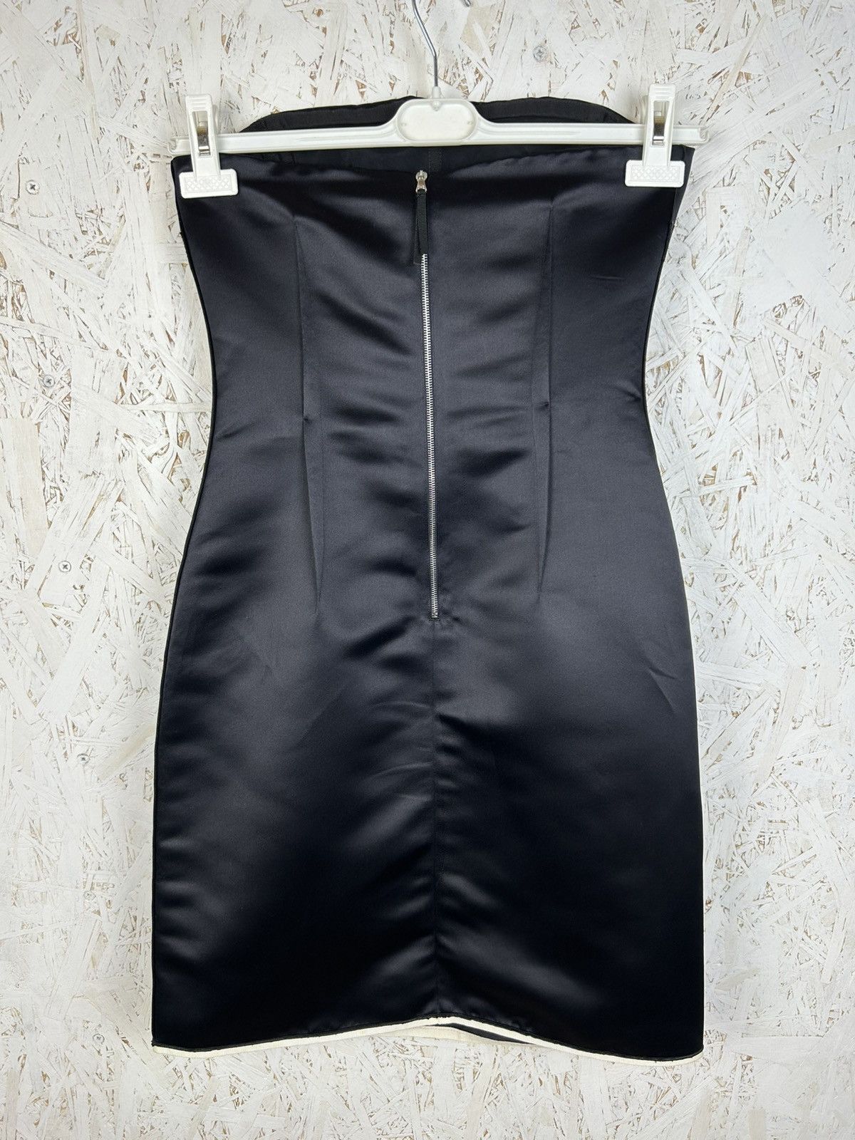 Dolce & Gabbana Dolce & Gabbana Strapless Silk Satin Corset Dress Black 42 Size M / US 6-8 / IT 42-44 - 4 Thumbnail