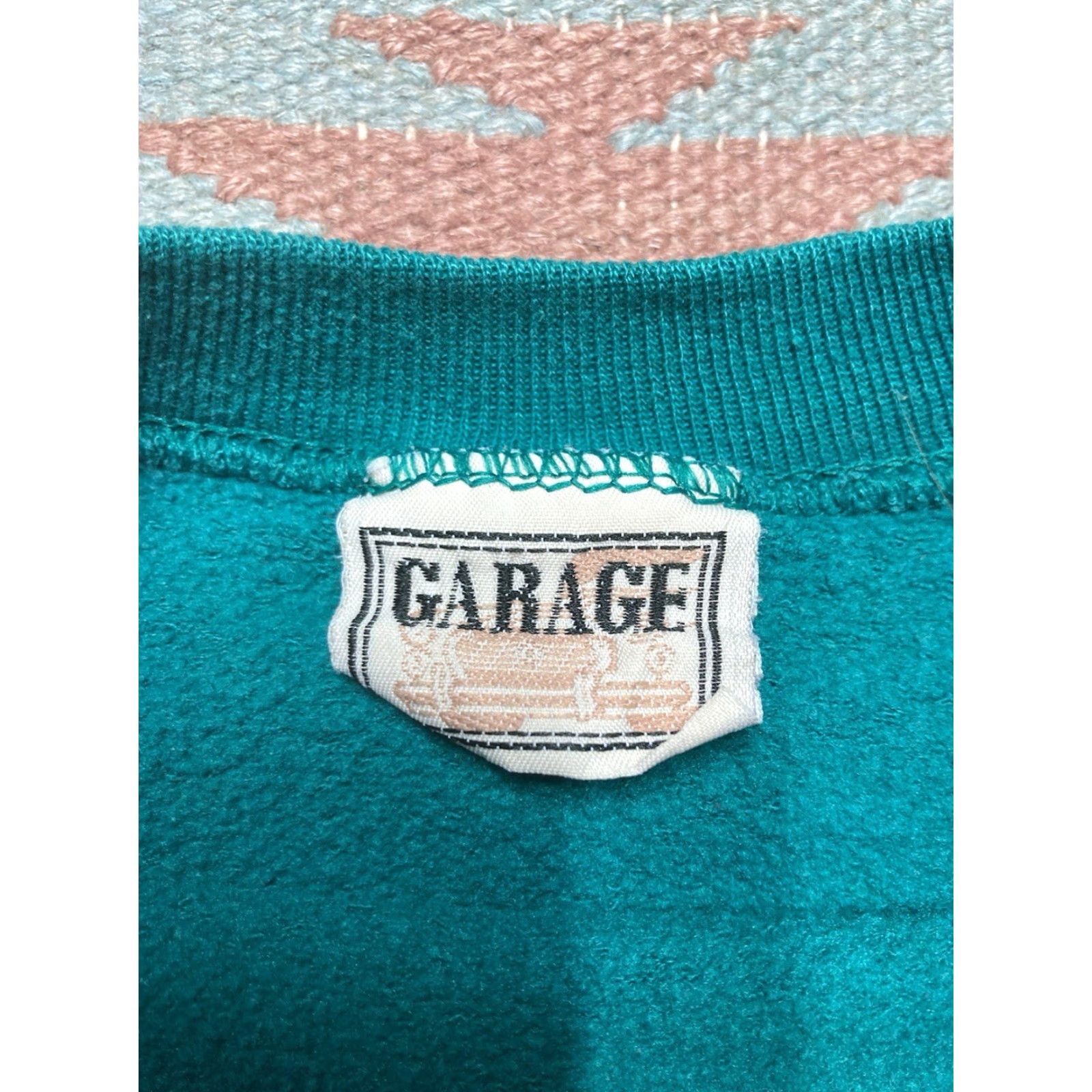 Altea VINTAGE Sweatshirt Crewneck 80s XL Men Blue Teal Distressed Pullover Size US XL / EU 56 / 4 - 4 Thumbnail
