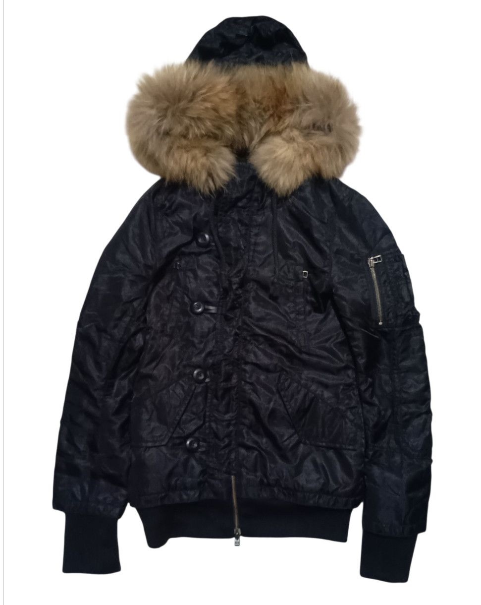 Hedi Slimane FUR HOOD BOMBER Size US S / EU 44-46 / 1 - 1 Thumbnail