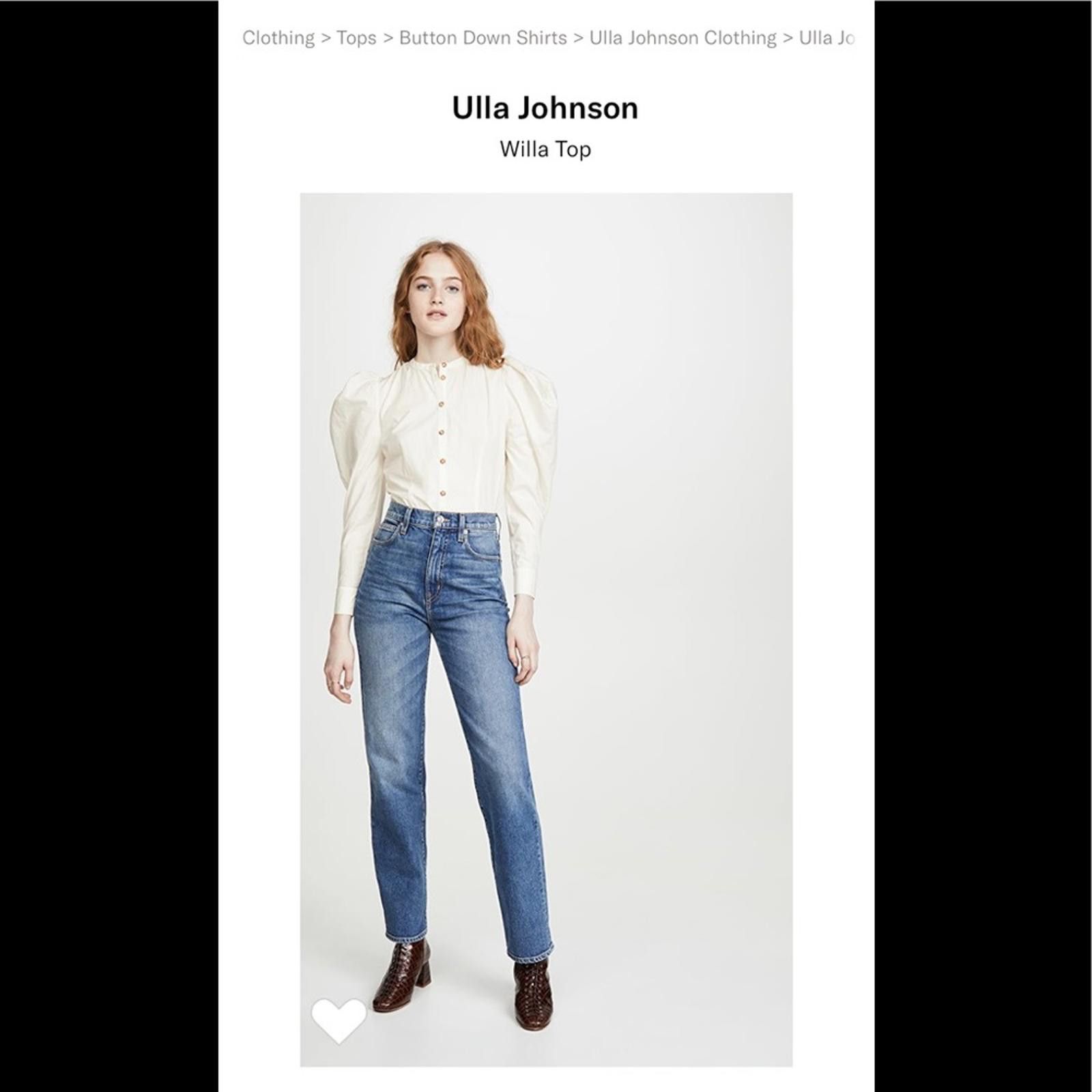 Ulla Johnson Willa Top White Cotton Size M / US 6-8 / IT 42-44 - 2 Thumbnail