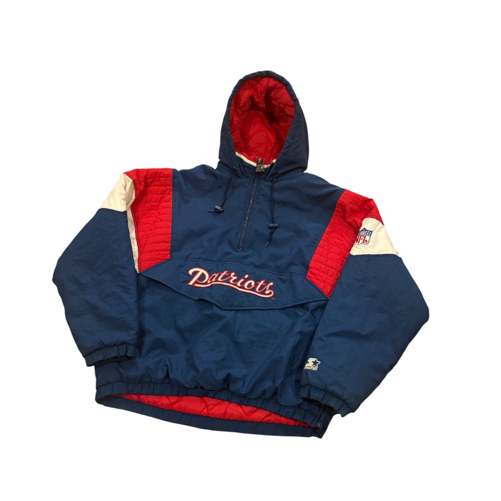Starter Vintage 90s Starter New England Patriots NFL Pro Line Anorak Size US XL / EU 56 / 4 - 4 Thumbnail
