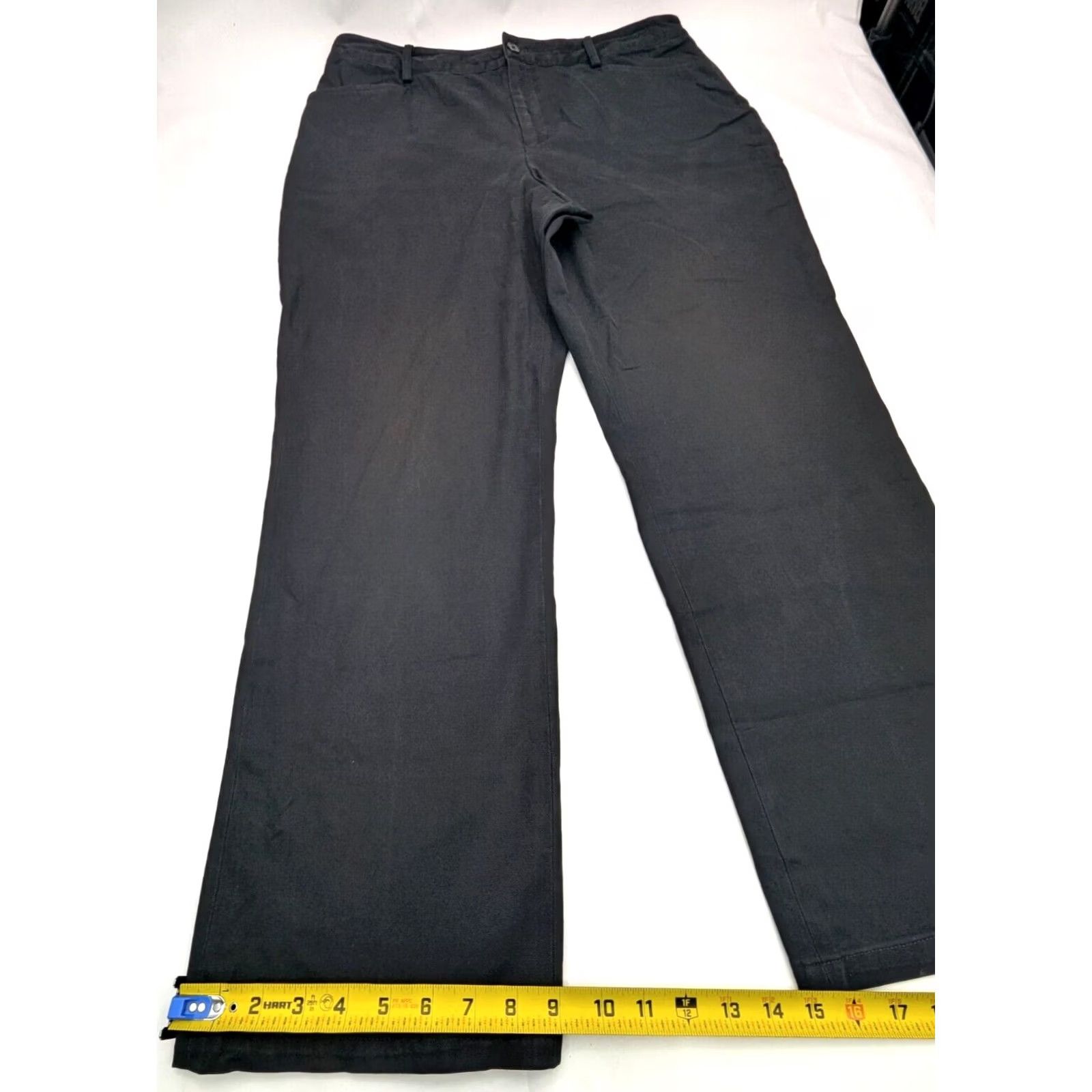 Ralph Lauren Lauren Ralph Lauren Black Denim Jeans Straight Leg High Rise 14 Women 35x29 90s Comfort Jeans Size 36" / US 14 / IT 50 - 2 Thumbnail
