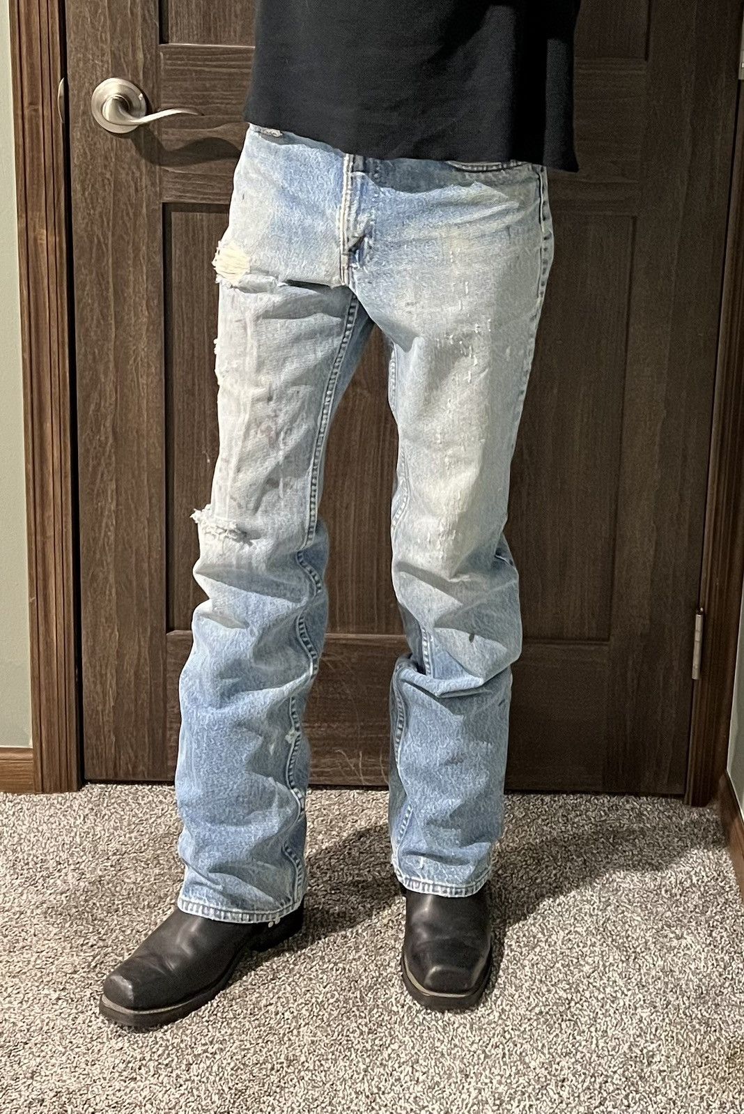 Levi's × Levi's Vintage Clothing × Vintage 1970s 517 Bootcut Levis Size US 30 / EU 46 - 3 Thumbnail
