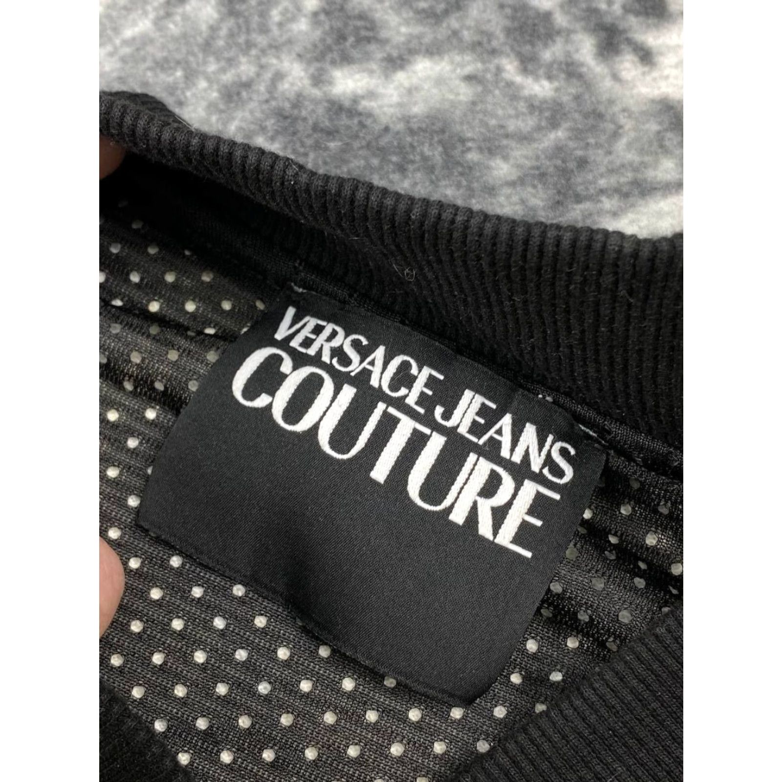 Versace Jeans Couture Versace Jeans Couture Baroque Print Big Logo Full Zip Sweatshirt Men M Yellow Logo Long Sleeve Crew Neck Cotton Regular Fit Vintage No Size US M / EU 48-50 / 2 - 7 Thumbnail