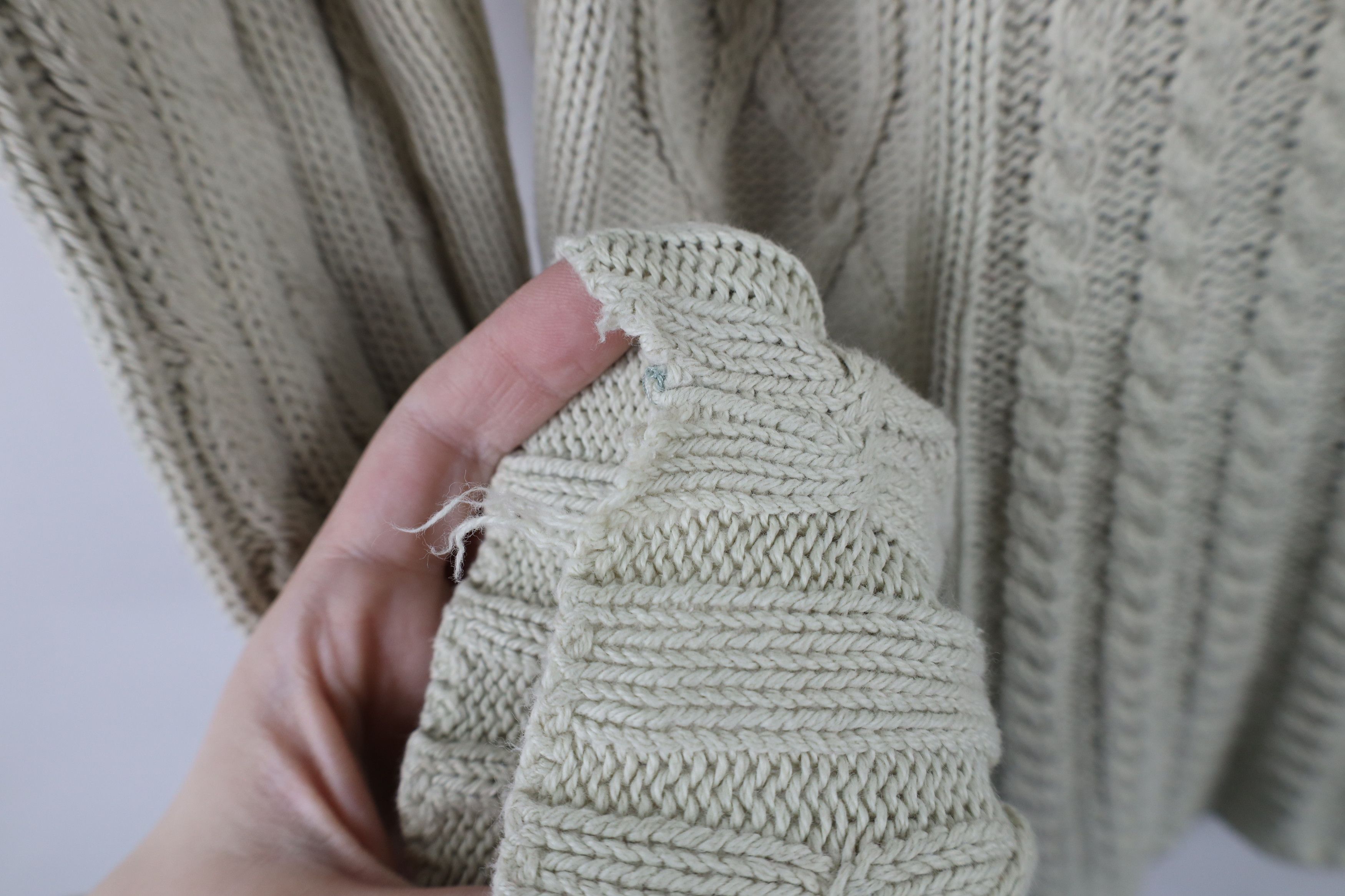 Vintage Vintage 90s Streetwear Fisherman Cable Knit Sweater USA Size L / US 10 / IT 46 - 4 Thumbnail