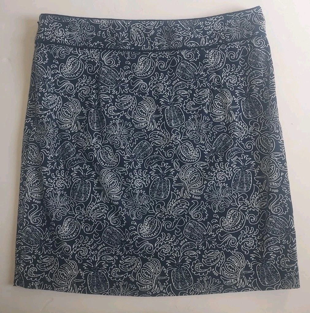 Vineyard Vines Vineyard Vines Margo Skirt Pineapple Paisley Lined White 6 Size 28" / US 6 / IT 42 - 8 Thumbnail