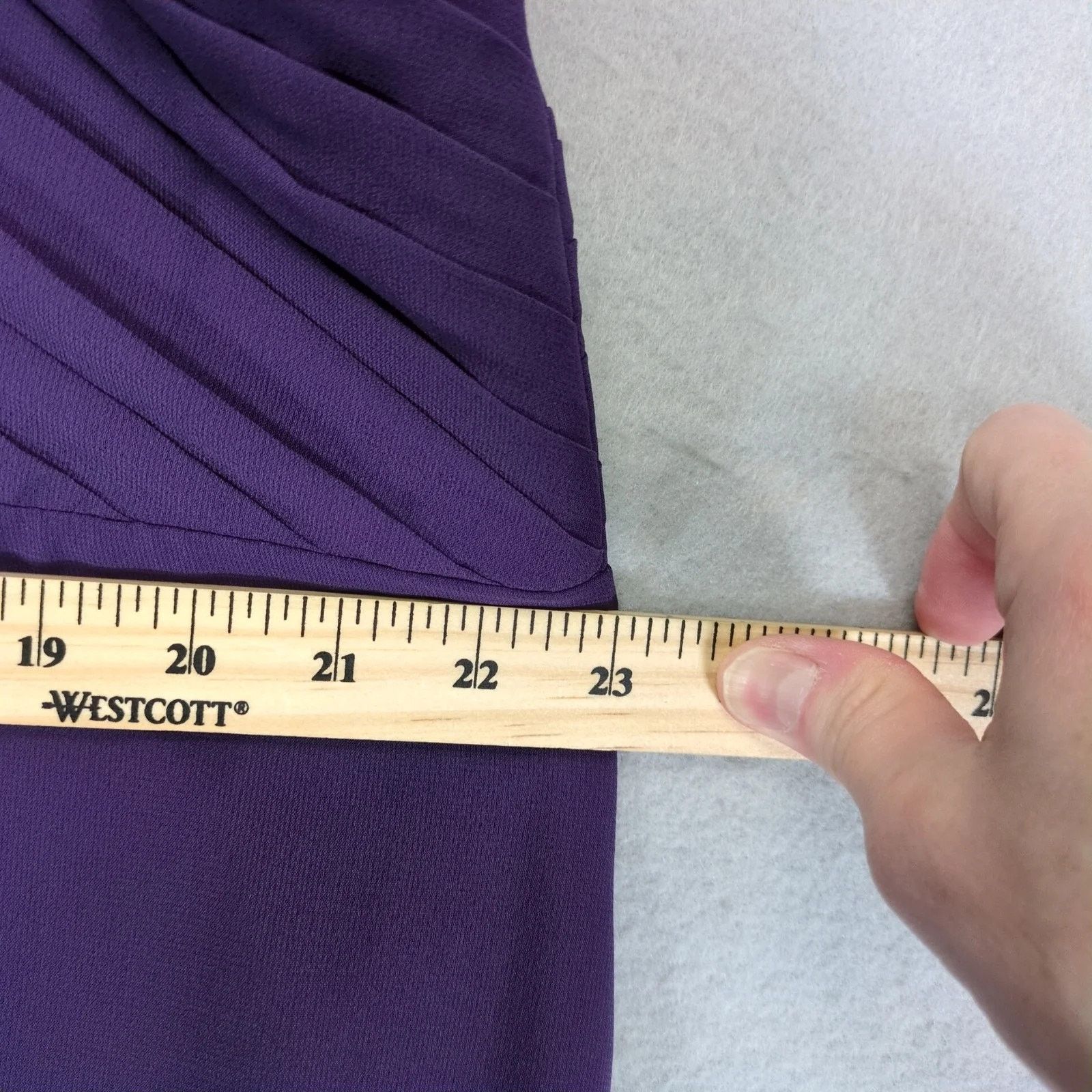 Other NWT Brideside Ashley Floor-Length Dress Sz 26 Purple Chiffon Size 4XL / US 24-26 - 7 Thumbnail