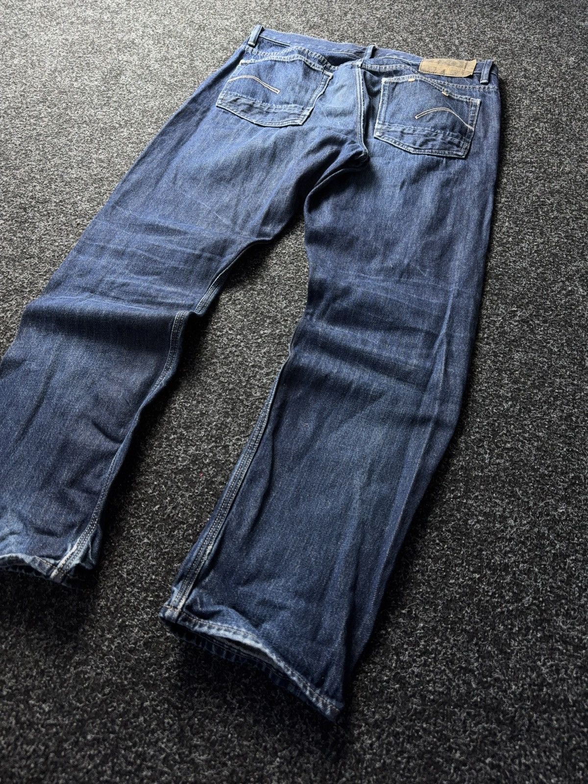 G-Star 00s Y2K G-Star RAW 3301 Straight Jeans Vintage Wash Size US 35 - 13 Thumbnail