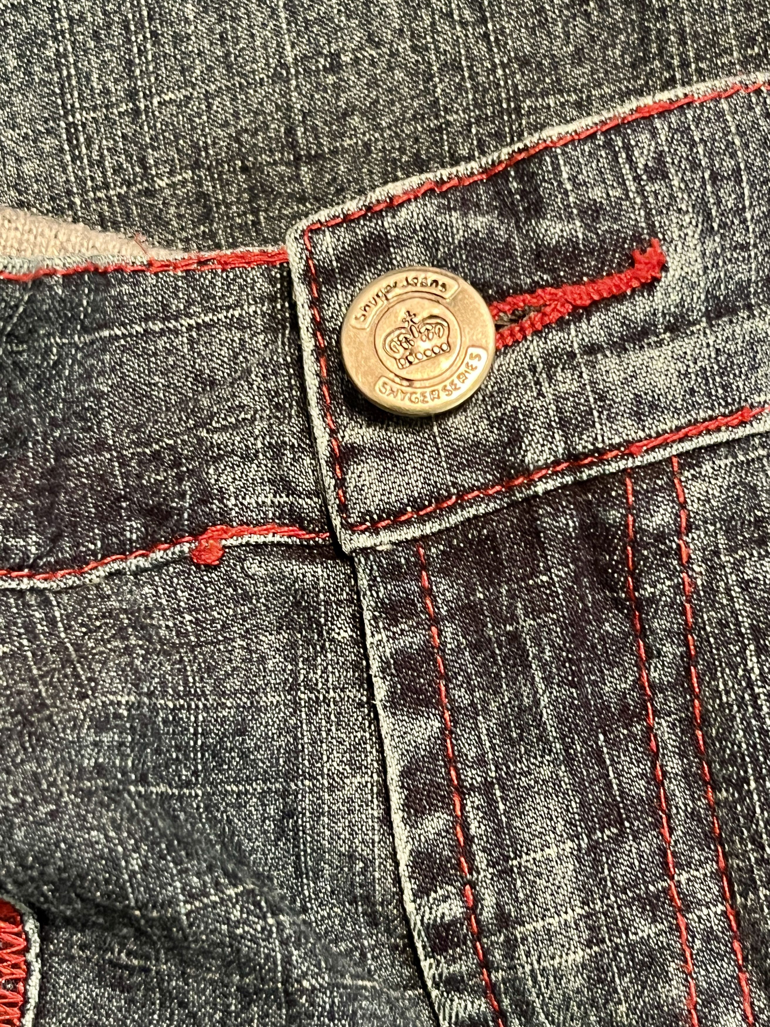 Vintage Vtg Shyger Betty Boop Y2K Flare Jeans Women’s Large Size 28" / US 6 / IT 42 - 11 Thumbnail
