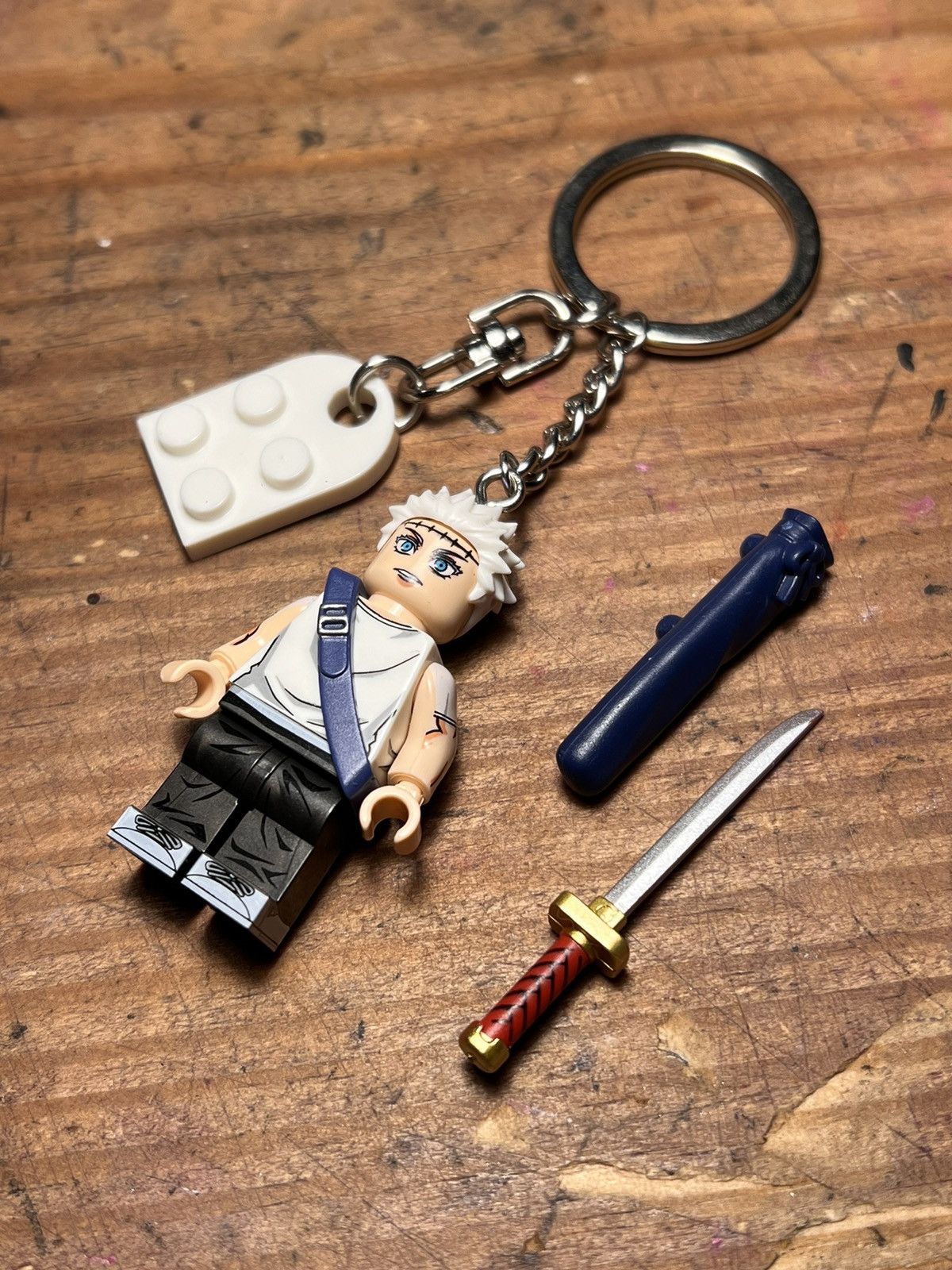 Anime Gojo Maki Jujutsu Kaisen anime minifigure keychain keyring Size ONE SIZE - 10 Thumbnail