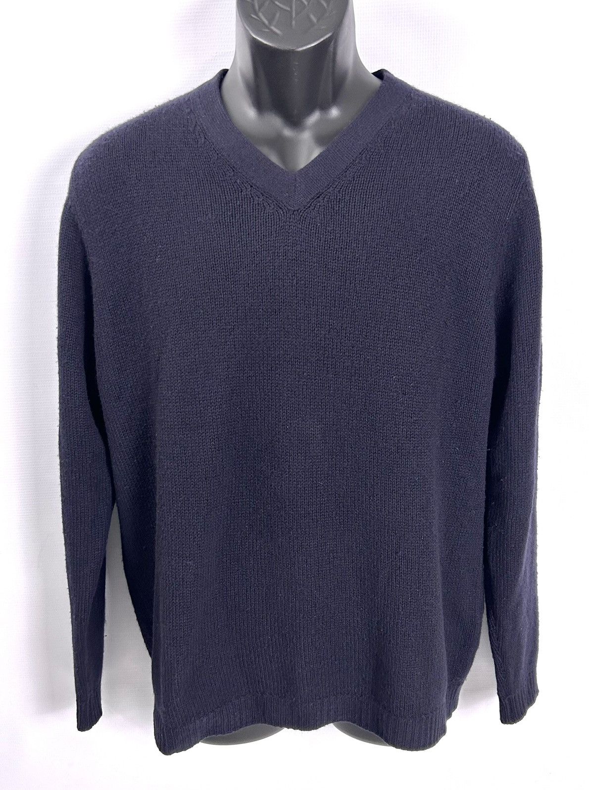 Prada Prada 100% Cashmere Navy Blue Sweater 52 XL Made in Italy Size US XL / EU 56 / 4 - 1 Thumbnail