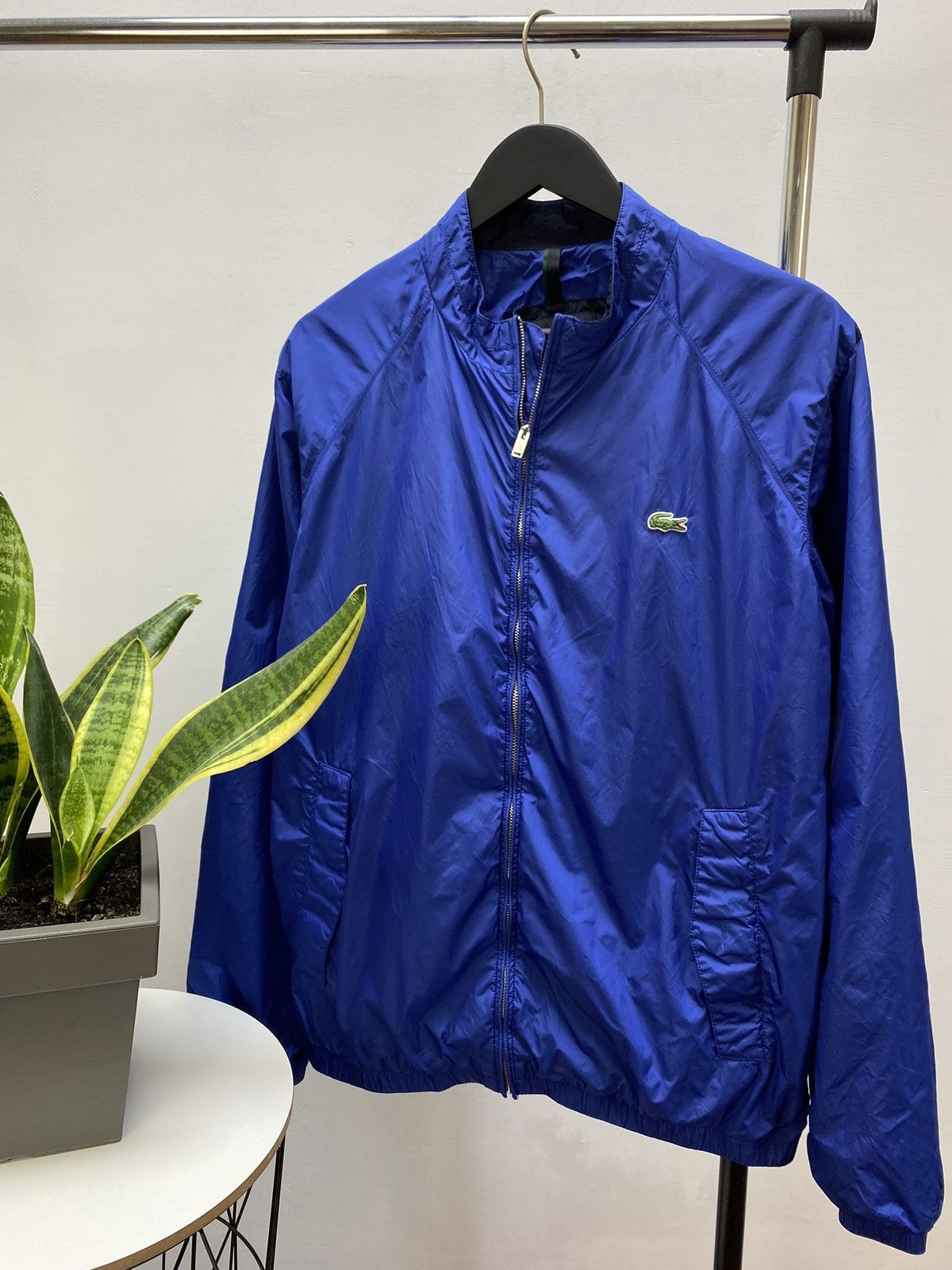 Lacoste × Vintage Vintage Lacoste Track Jacket Y2K Nylon Men’s L Blue Zip Size US L / EU 52-54 / 3 - 1 Thumbnail