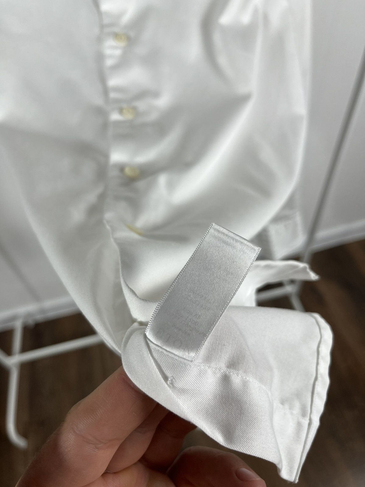 Eton Eton Made to Measure White Dress Shirt Long Sleeve Estonia Size US L / EU 52-54 / 3 - 6 Thumbnail