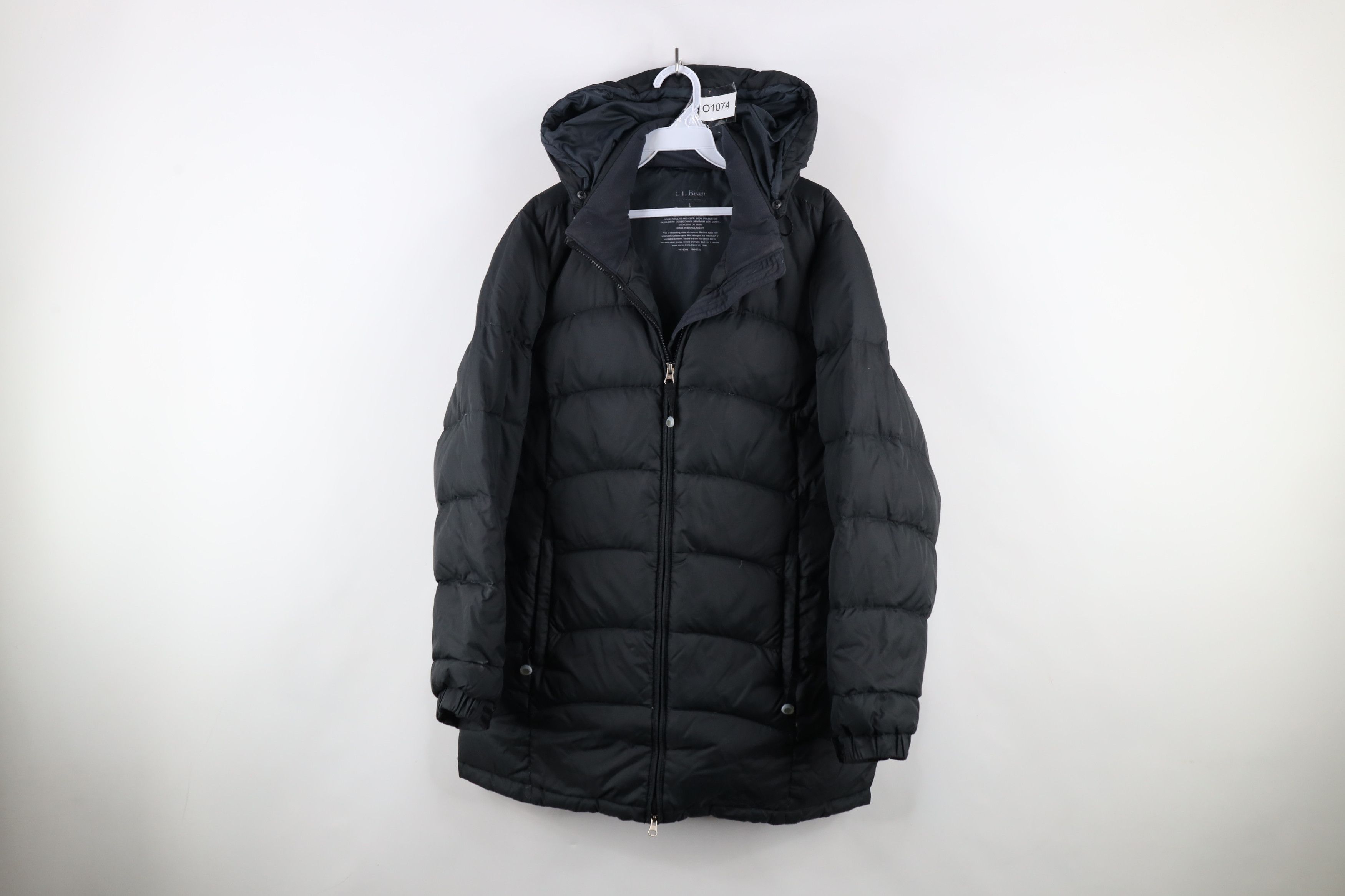 L.L. Bean × Vintage LL Bean Goose Down Insulated Hooded Puffer Jacket Black Size L / US 10 / IT 46 - 1 Thumbnail
