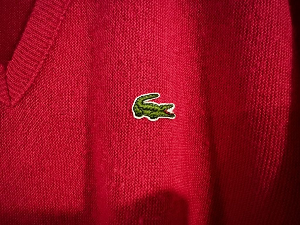 Lacoste x IZOD Pink V-Neck Pullover Sweater Vintage Size US L / EU 52-54 / 3 - 4 Thumbnail