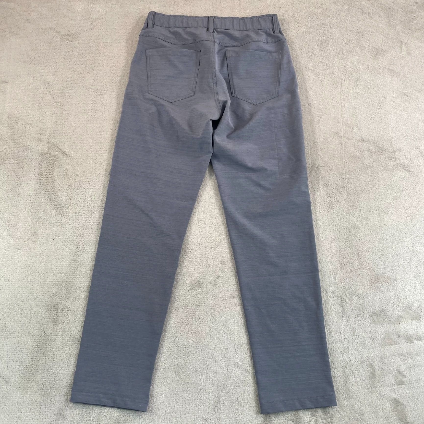 Vintage BYLT Kinetic Pants Men 30x30 Grey Performance Stretch Tapered Golf Tapered Fit Size US 30 / EU 46 - 4 Thumbnail