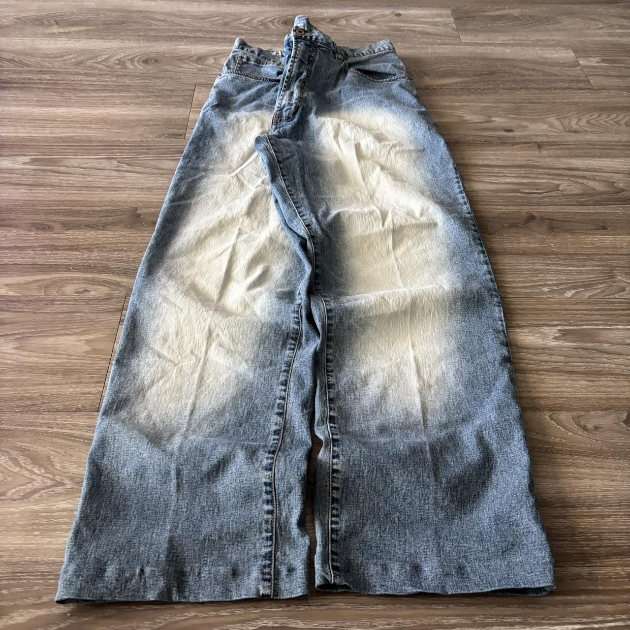 Vintage Crazy Vintage Y2K/2000s Baggy Faded Light Wash Skater Style Denim Jeans! 34x30 Size US 34 / EU 50 - 3 Thumbnail