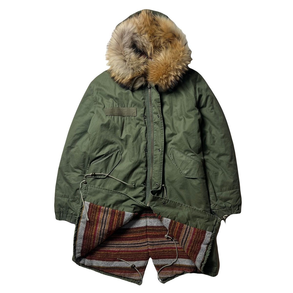 MR & MRS ITALY × Vintage MR & MRS FURS Navajo Fur Parka Jacket Size US S / EU 44-46 / 1 - 2 Thumbnail