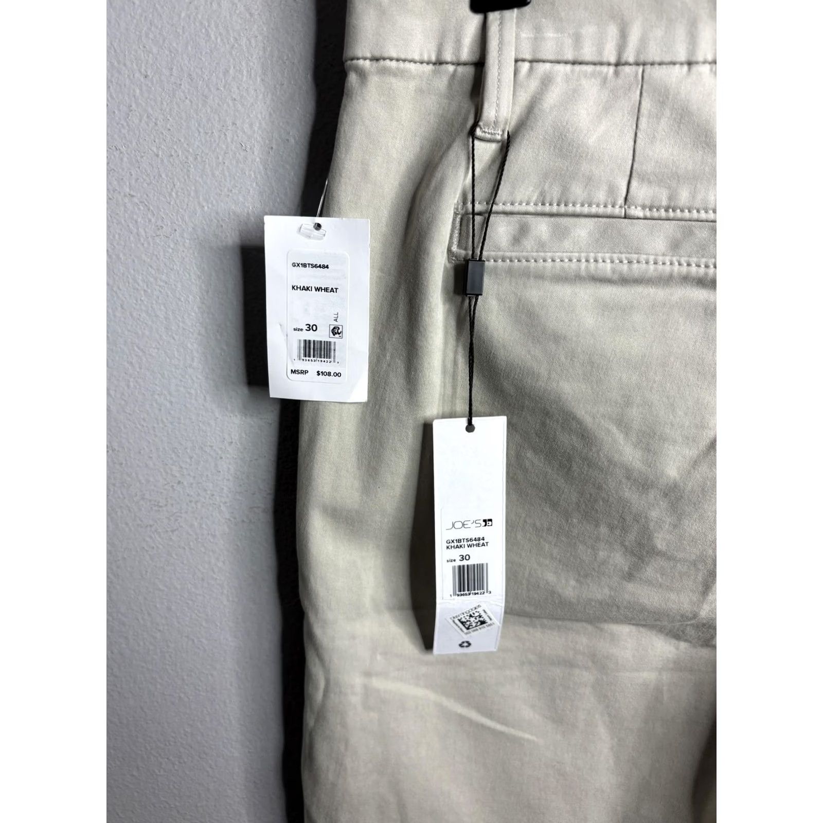 Vintage Joe's Jeans Shorts Mens 30 Beige Khaki Wheat Kinetic Soft Chino Stretch Flat Front Pockets Casual Vintage: No Size US 30 / EU 46 - 3 Thumbnail
