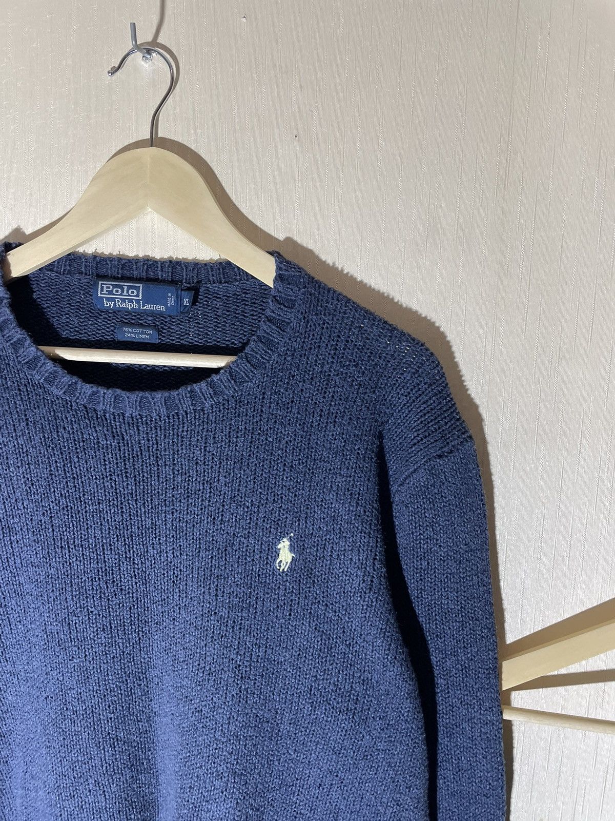 Japanese Brand × Polo Ralph Lauren × Vintage Polo Ralph Lauren vintage knitwear linen sweater Size US XL / EU 56 / 4 - 2 Thumbnail