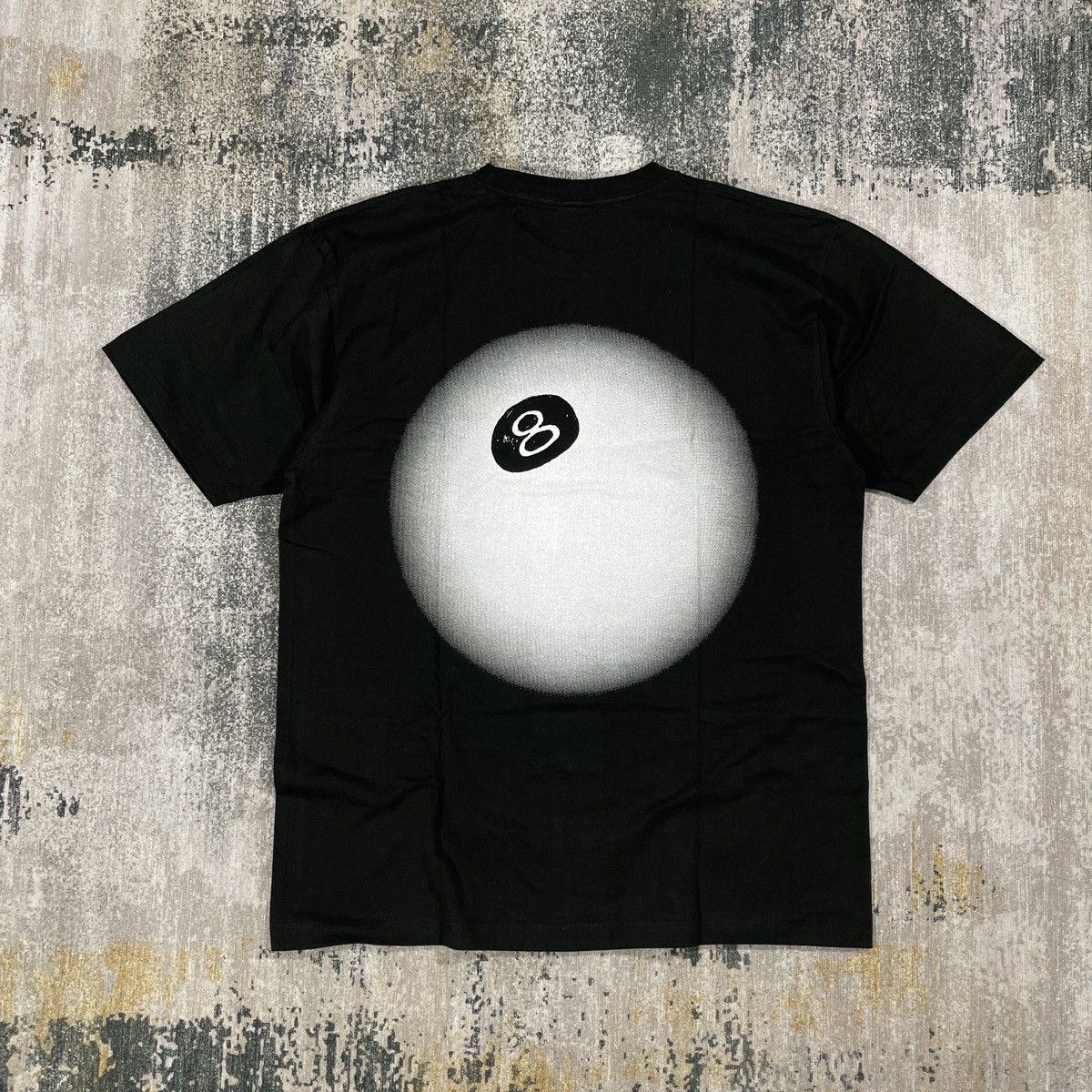 image of 8 Ball x Stussy 8Ball Tshirt In Black // Medium, Men's